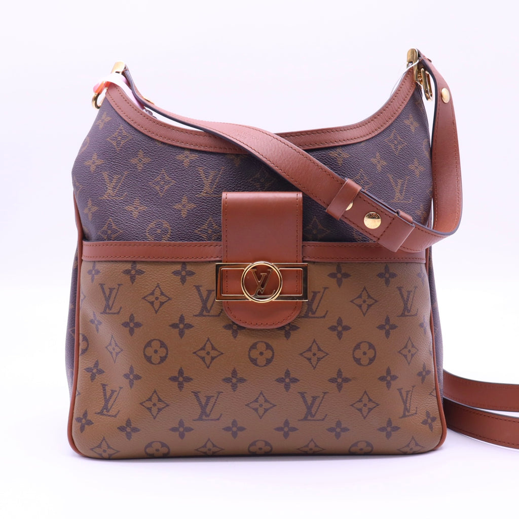 Dauphine Hobo Reverse Monogram Canvas MM Twins LDJ4103