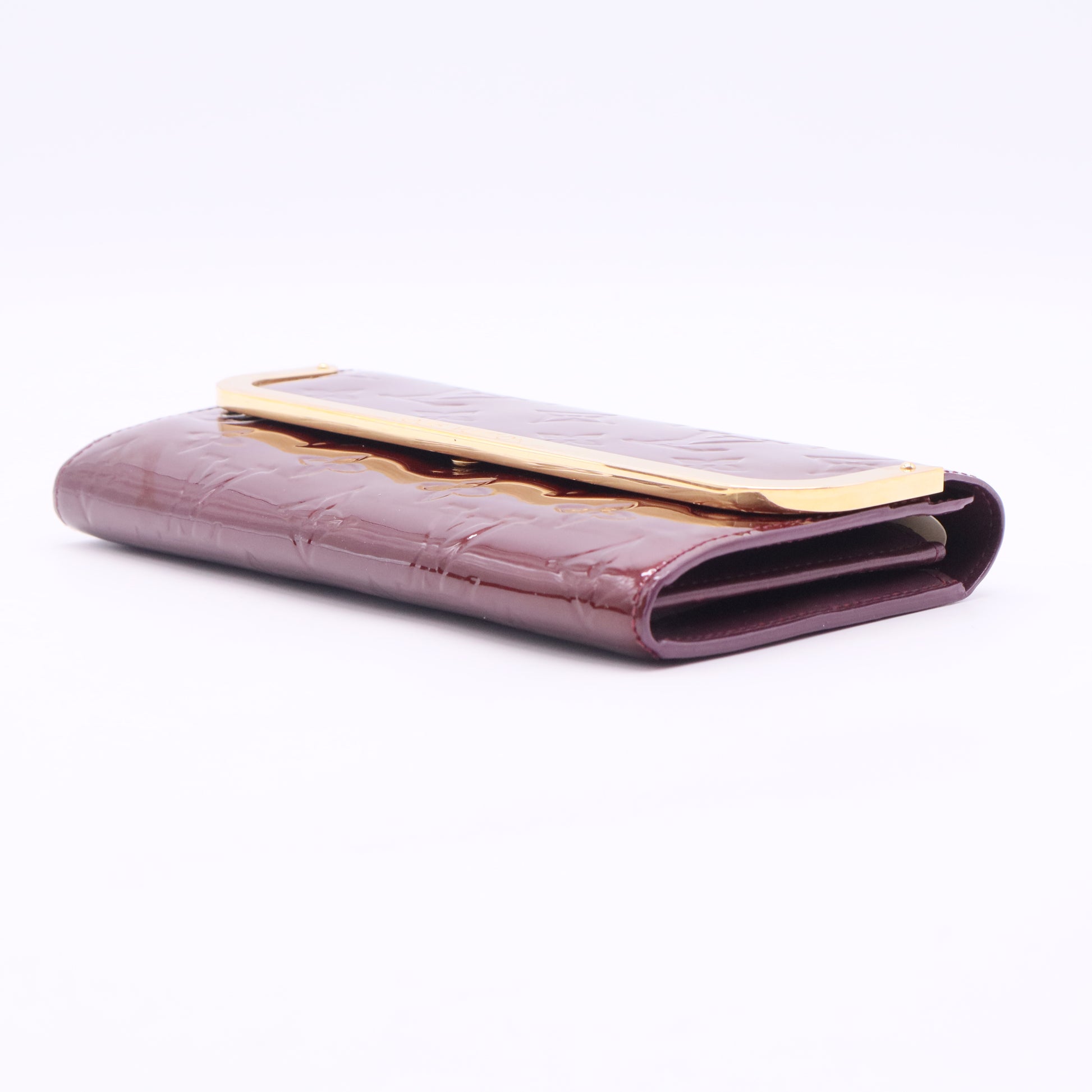 Rouge Fauviste Monogram Vernis Rossmore Wallet