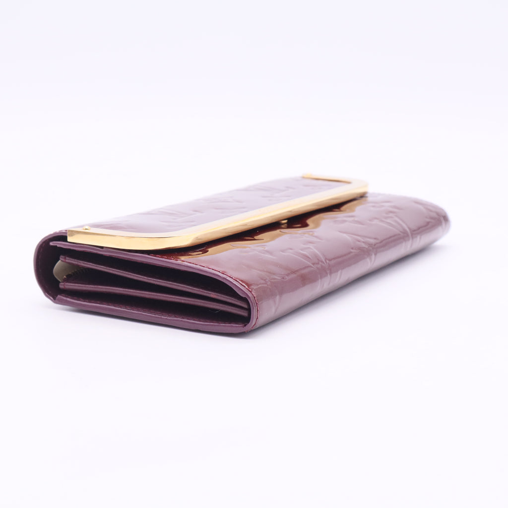 Rouge Fauviste Monogram Vernis Rossmore Wallet