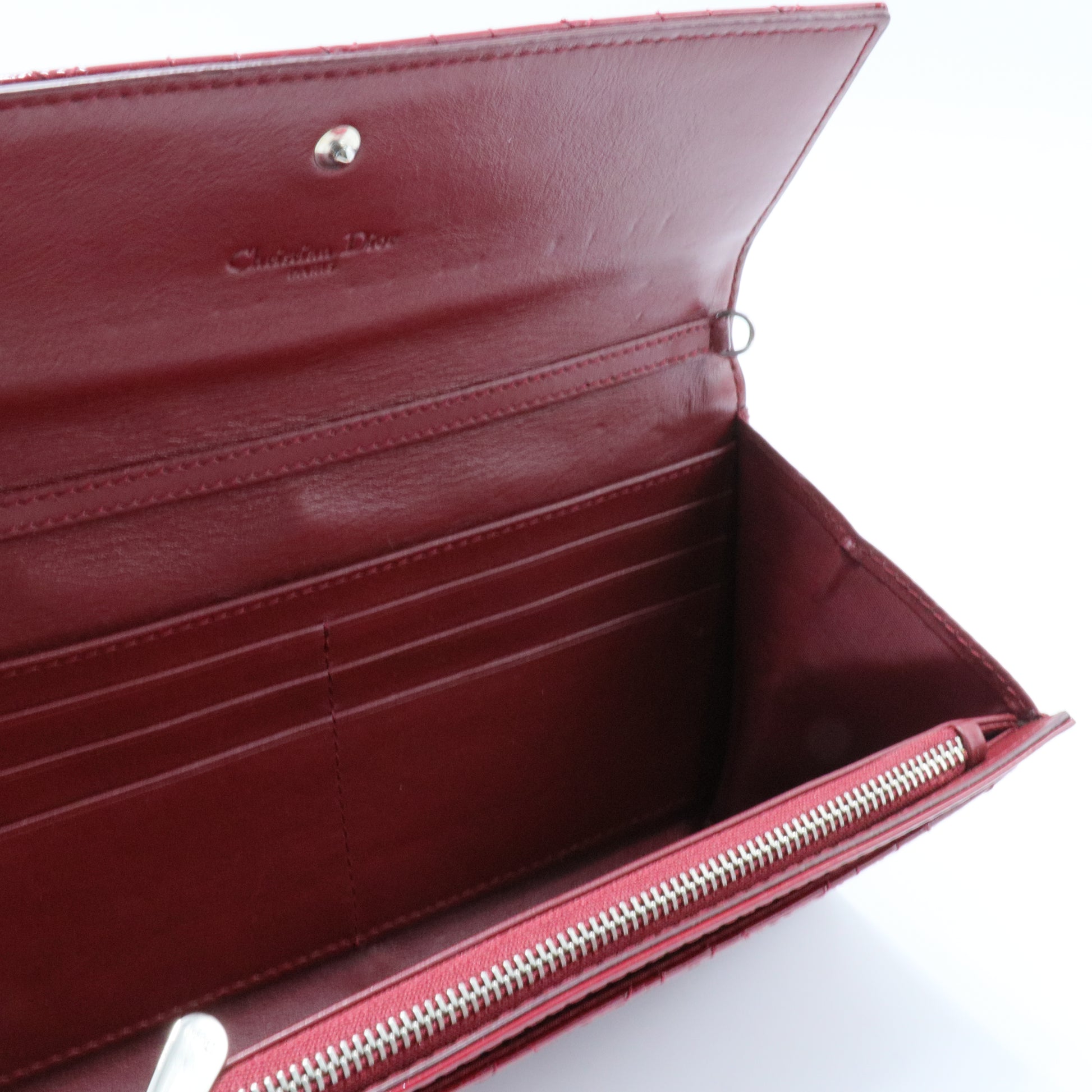 Lady Dior Rendez Vous Short Chain Wallet Cannage Quilt Patent