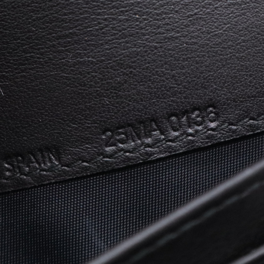 Patent Lambskin Cannage Lady Dior Rendezvous Wallet On Chain Black