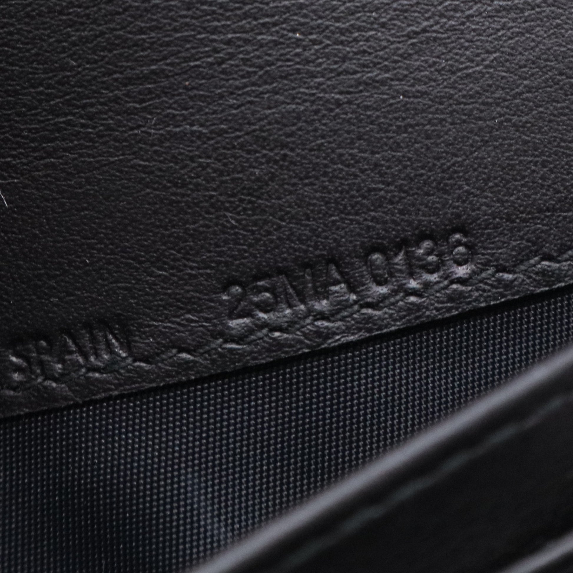 Patent Lambskin Cannage Lady Dior Rendezvous Wallet On Chain Black