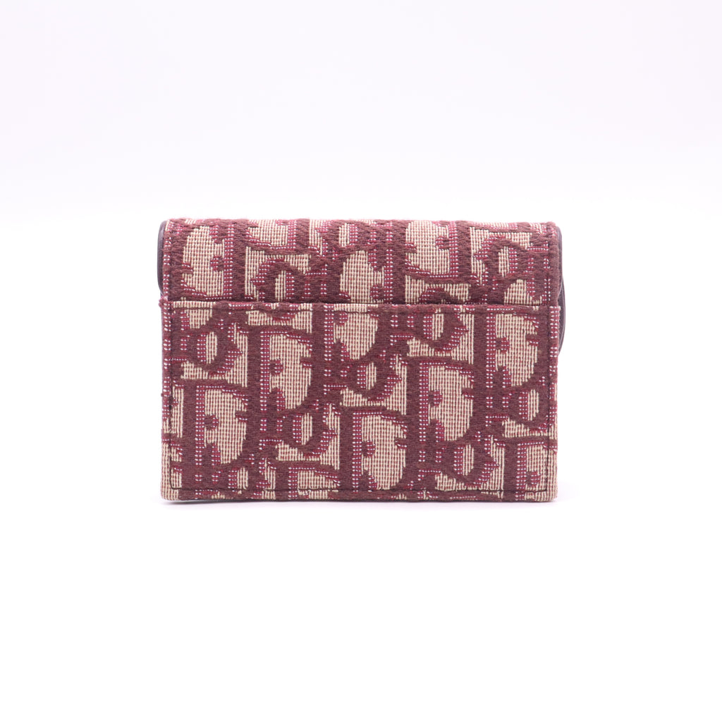 Dior Saddle Flap Card Holder W22661