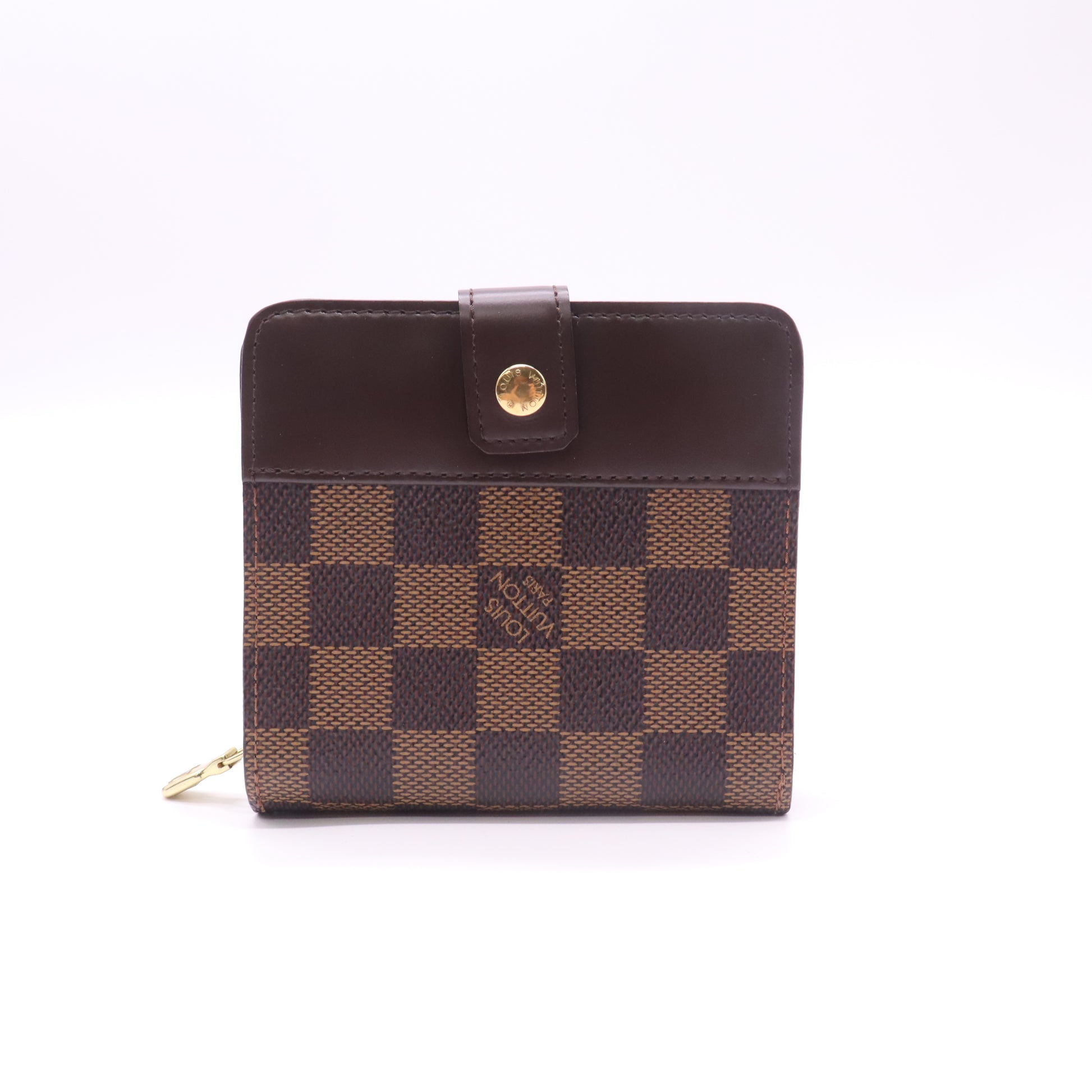 Louis Vuitton Damier Ebene Compact Zip Wallet W22663
