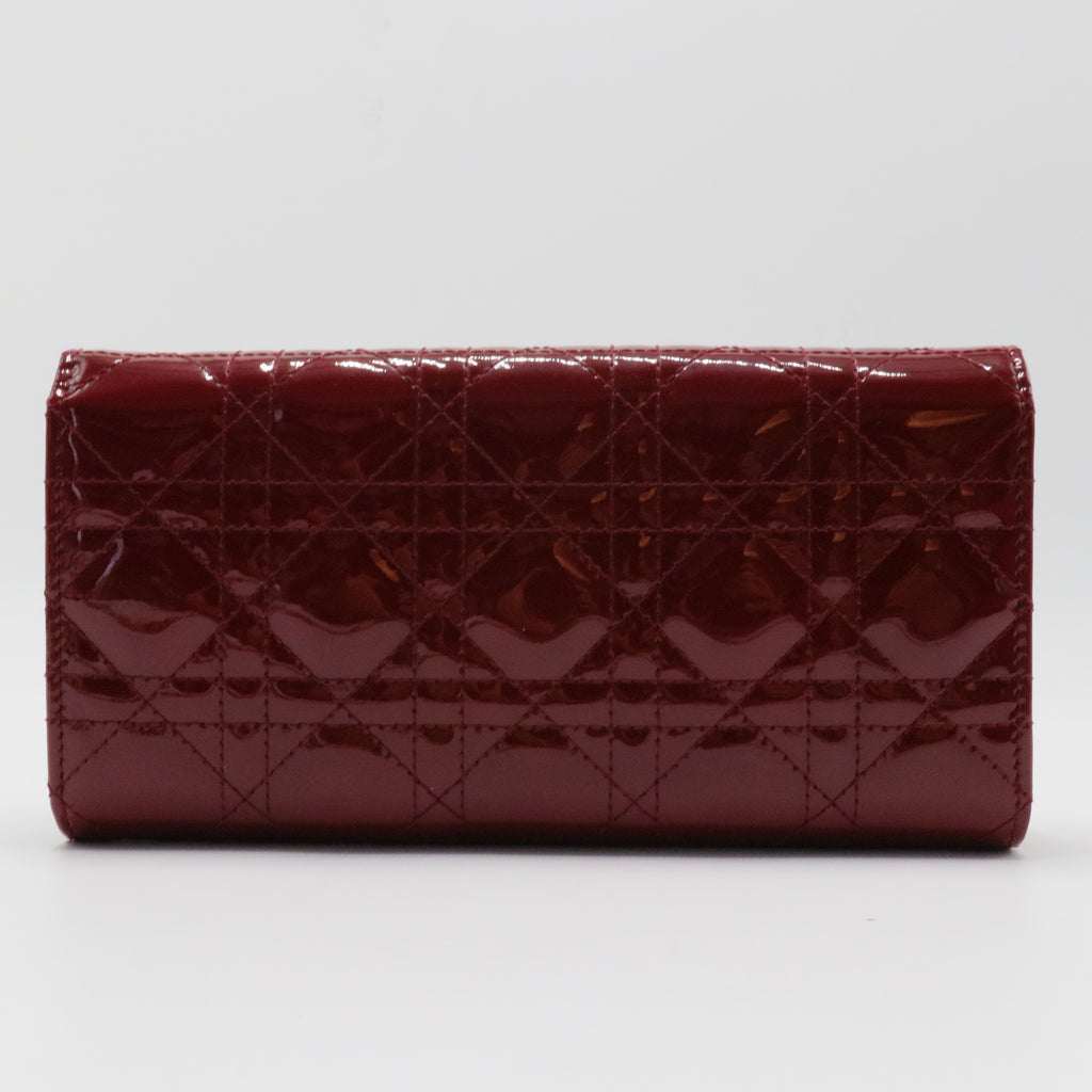Lady Dior Rendez Vous Short Chain Wallet Cannage Quilt Patent