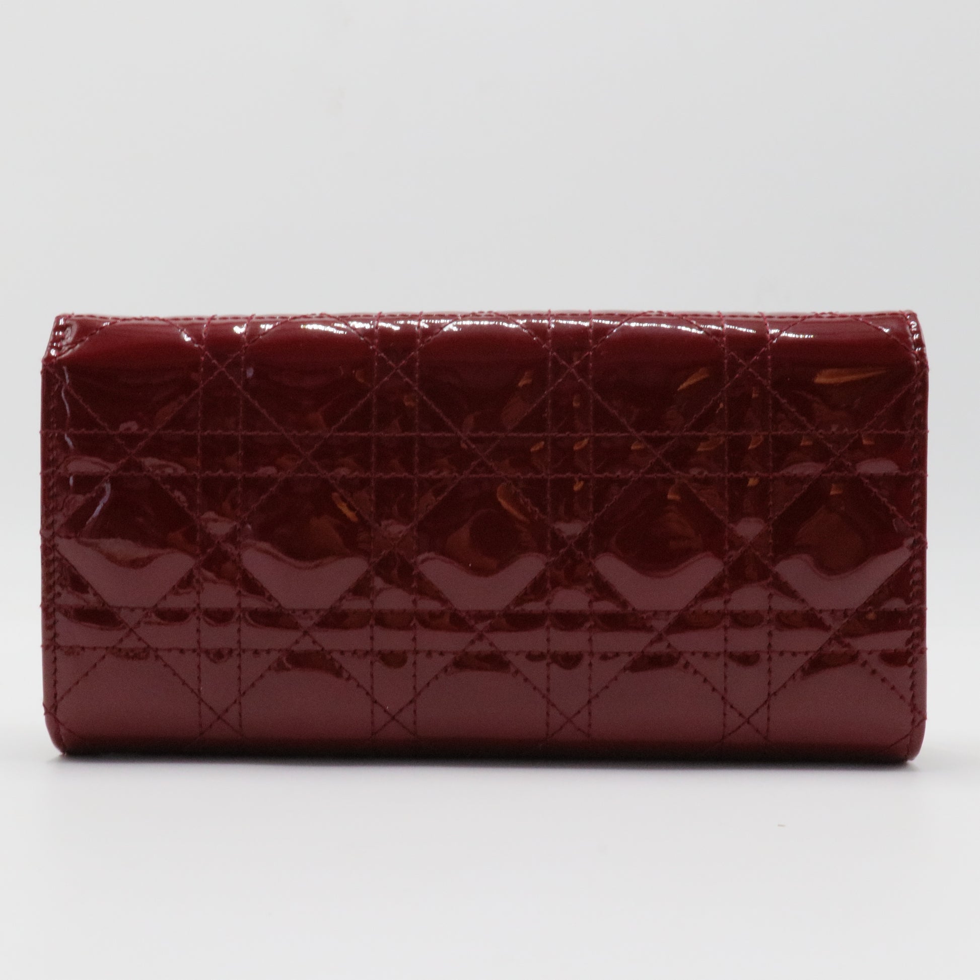 Lady Dior Rendez Vous Short Chain Wallet Cannage Quilt Patent