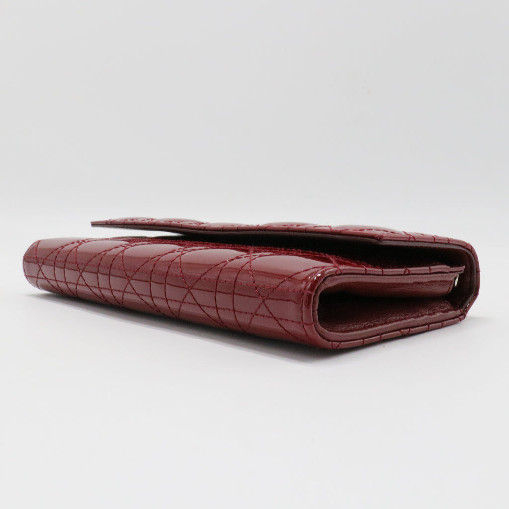 Lady Dior Rendez Vous Short Chain Wallet Cannage Quilt Patent