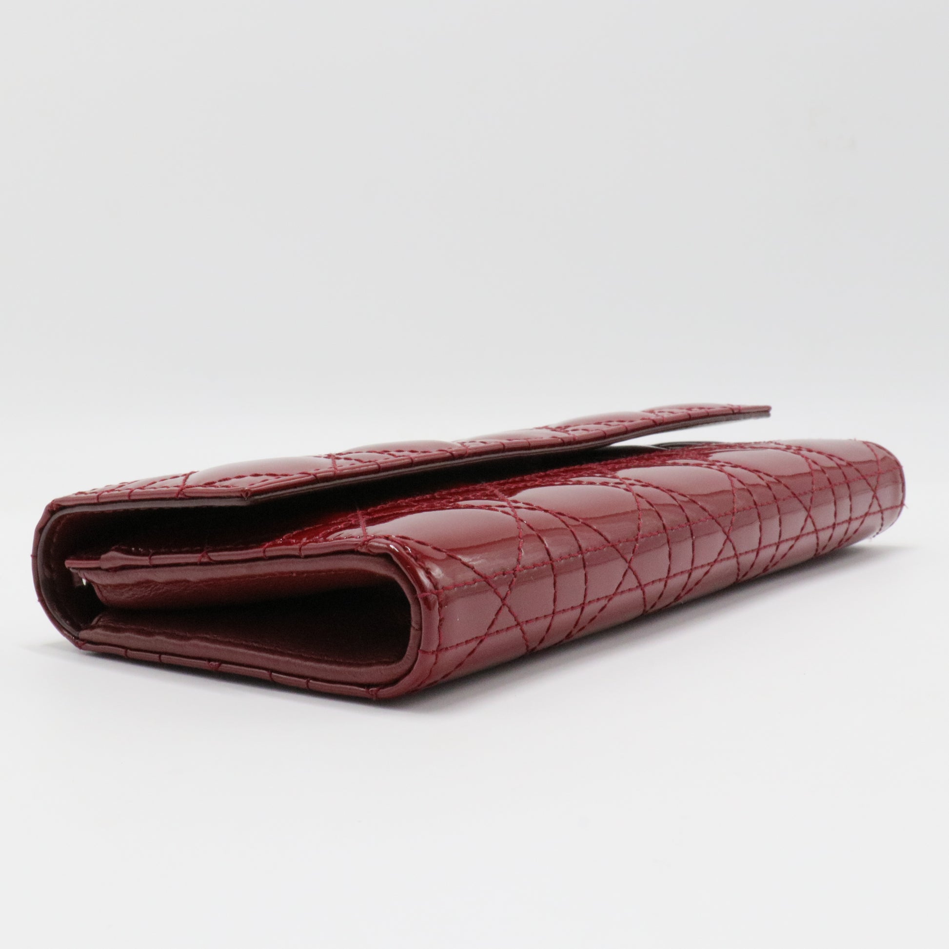 Lady Dior Rendez Vous Short Chain Wallet Cannage Quilt Patent