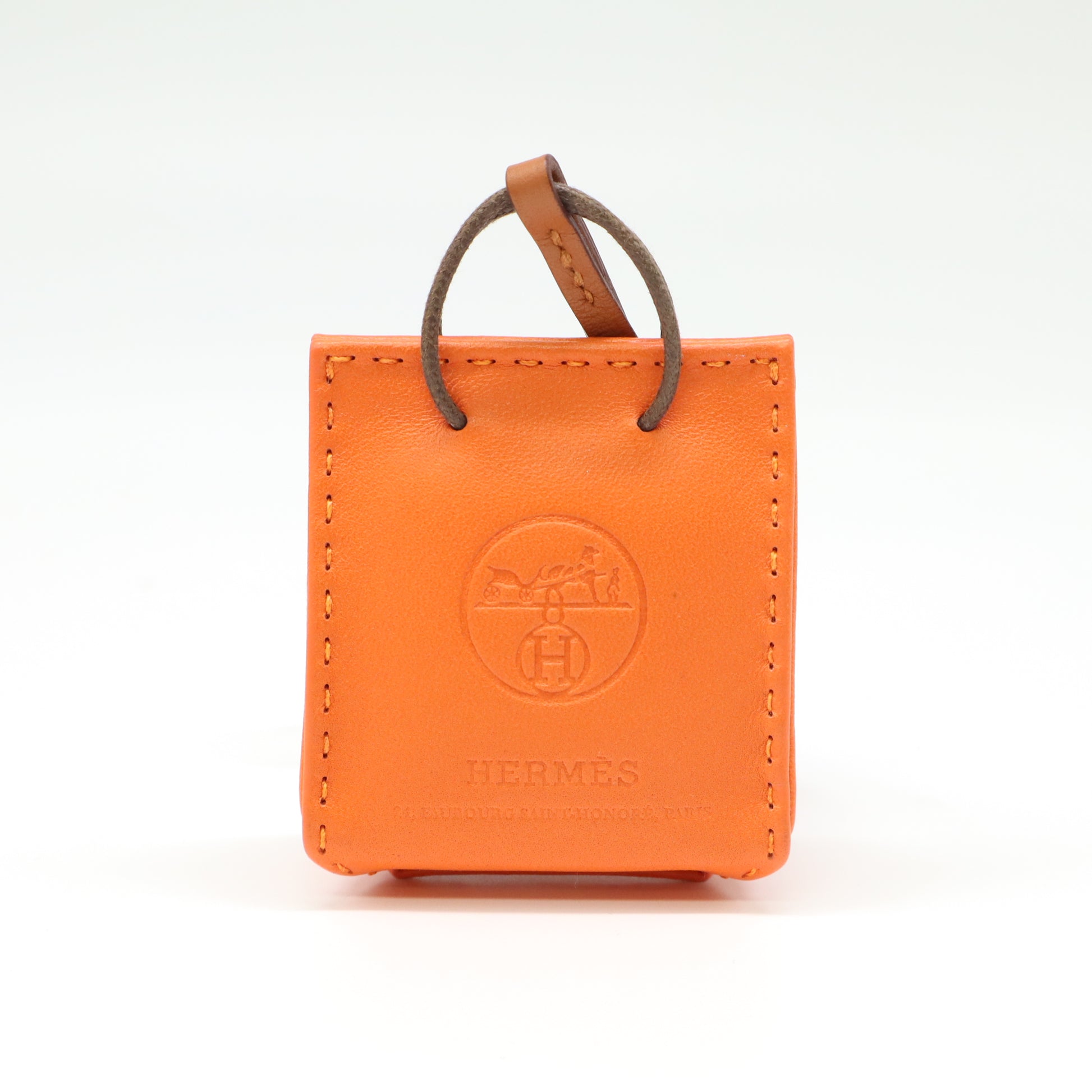 Hermes Orange Bag Charm W21508