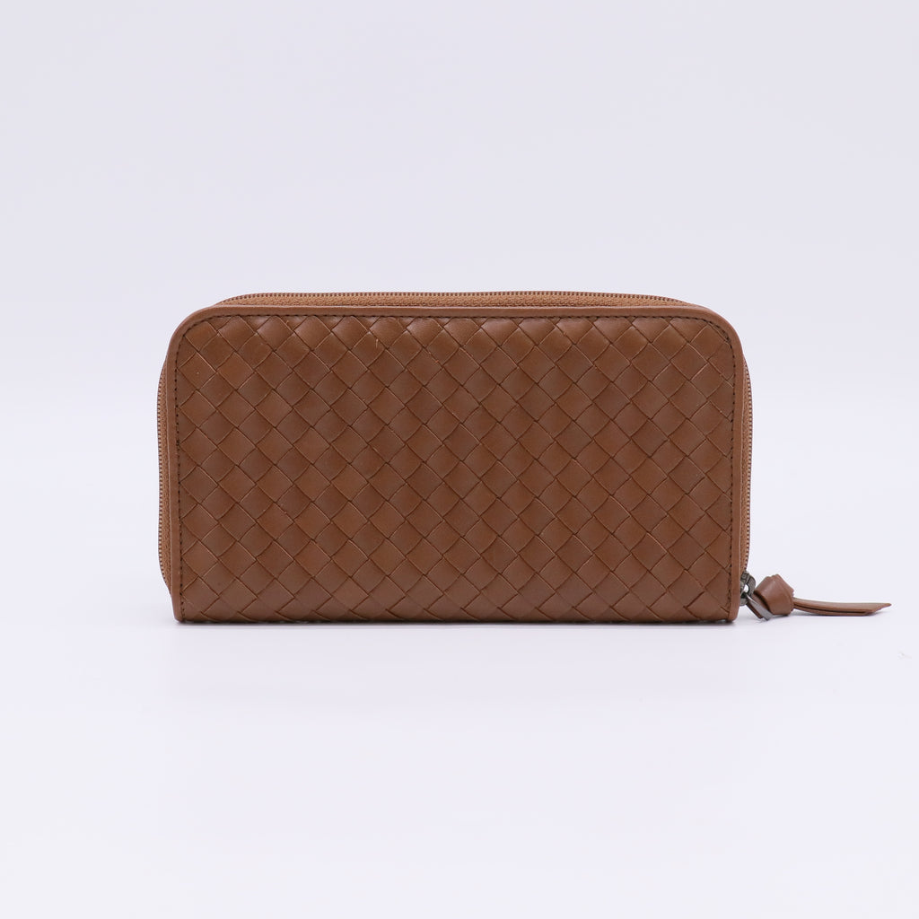 Bottega Veneta Intrecciato Nappa Zip-Around Wallet W22462