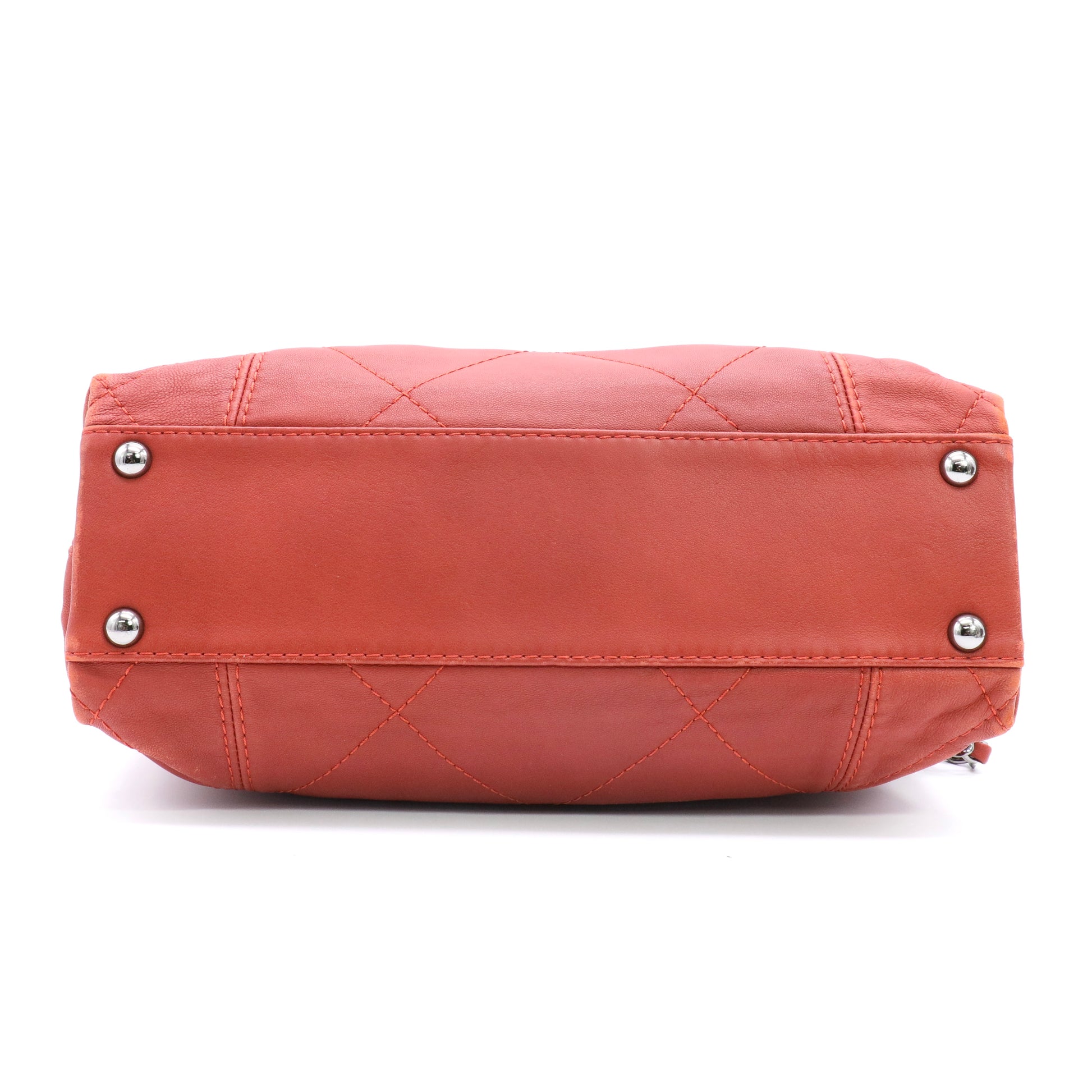 Lambskin Small Soft Touch Shoulder Bag red twins