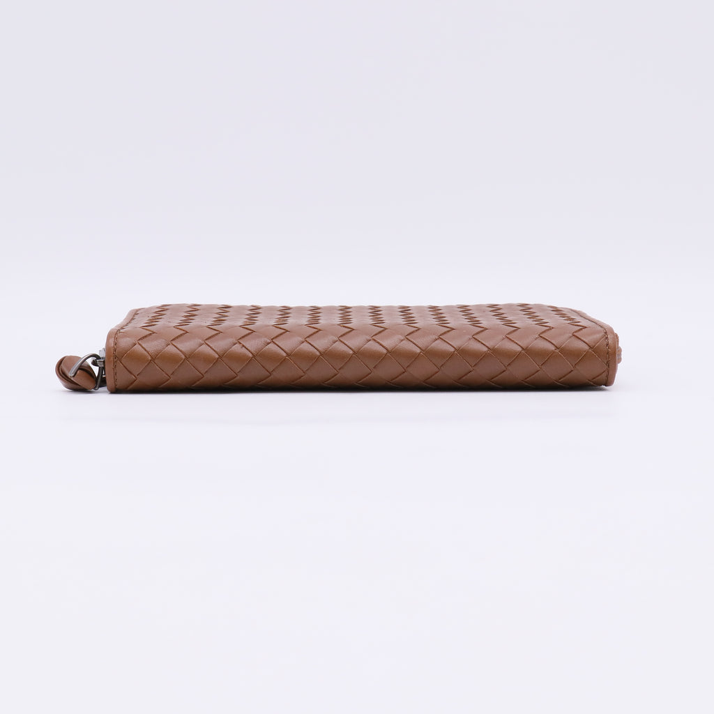 Bottega Veneta Intrecciato Nappa Zip-Around Wallet W22462