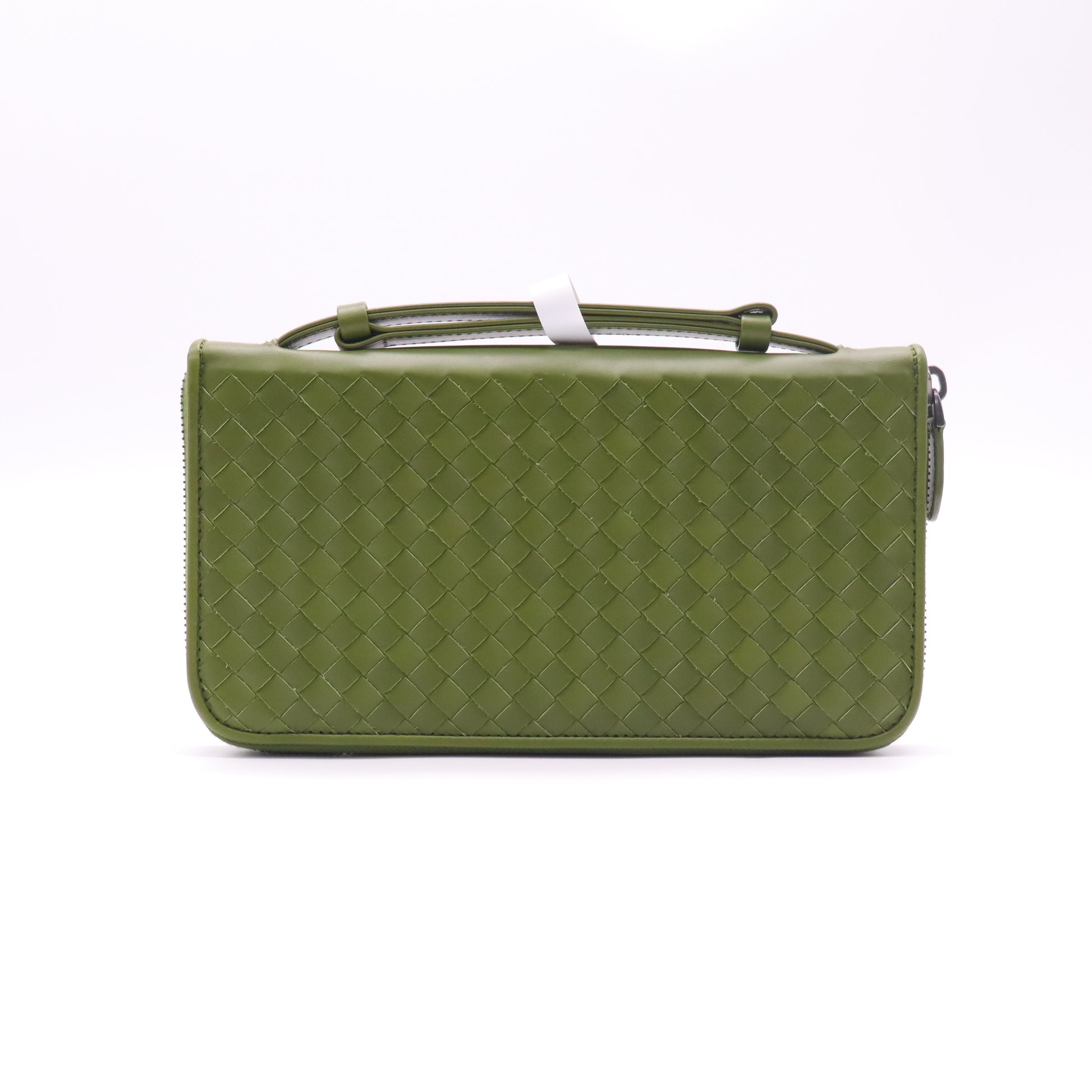 Leather Clutch Men's Green W22664
