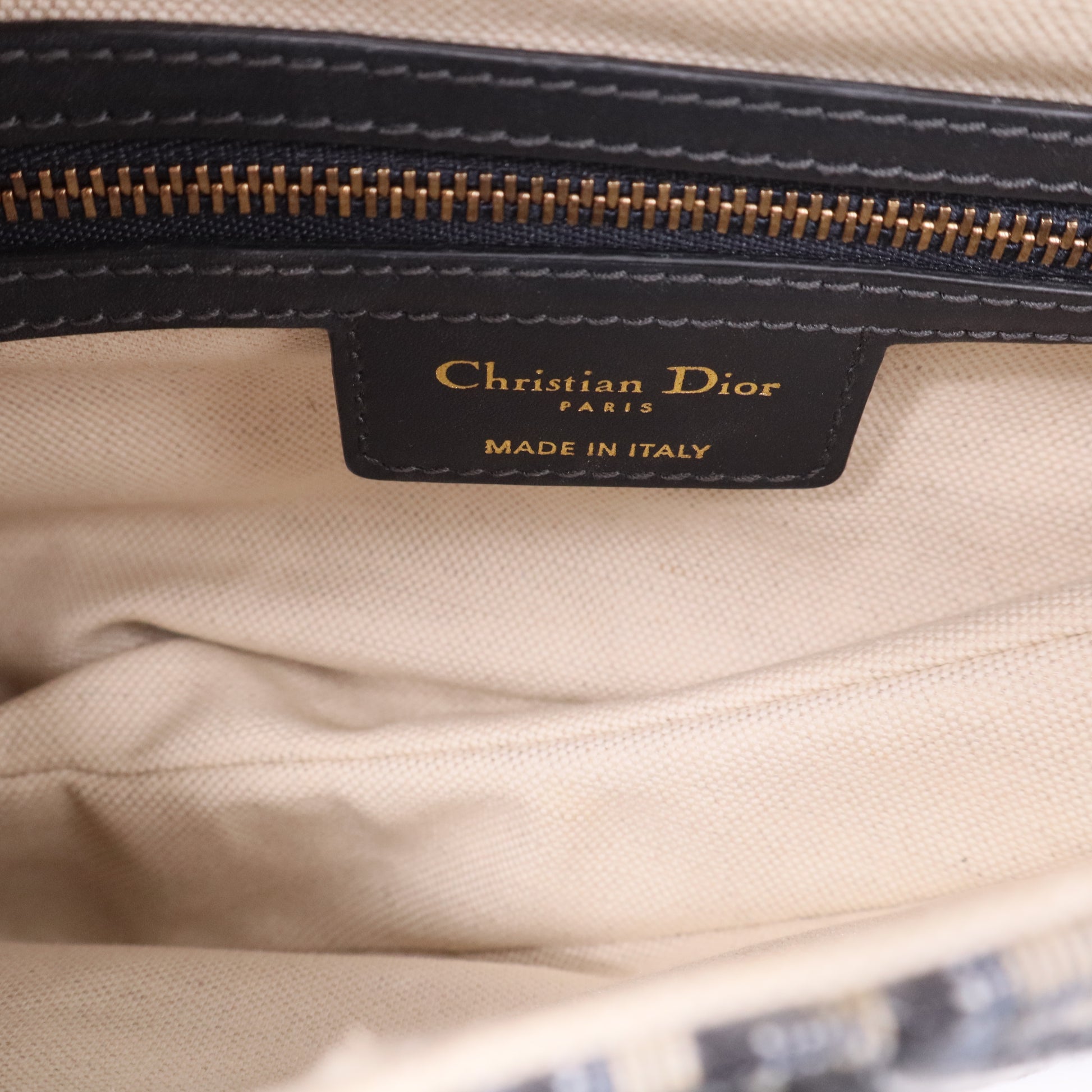 Dior Saddle Handbag Oblique Canvas Medium Twins