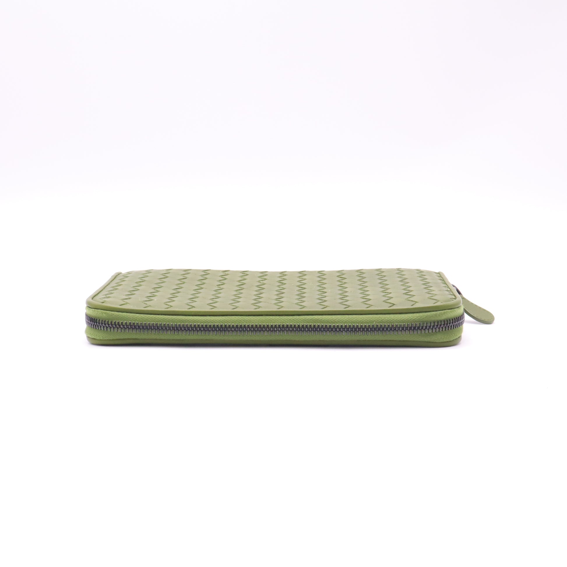 Leather Clutch Men's Green W22664