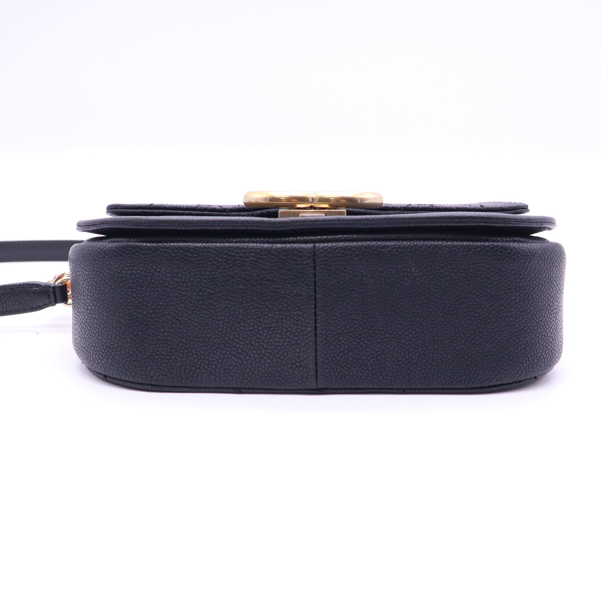 Chanel Black Quilted Caviar Leather Paris-Cuba Thread Around Flap Bag twins LDJ3607