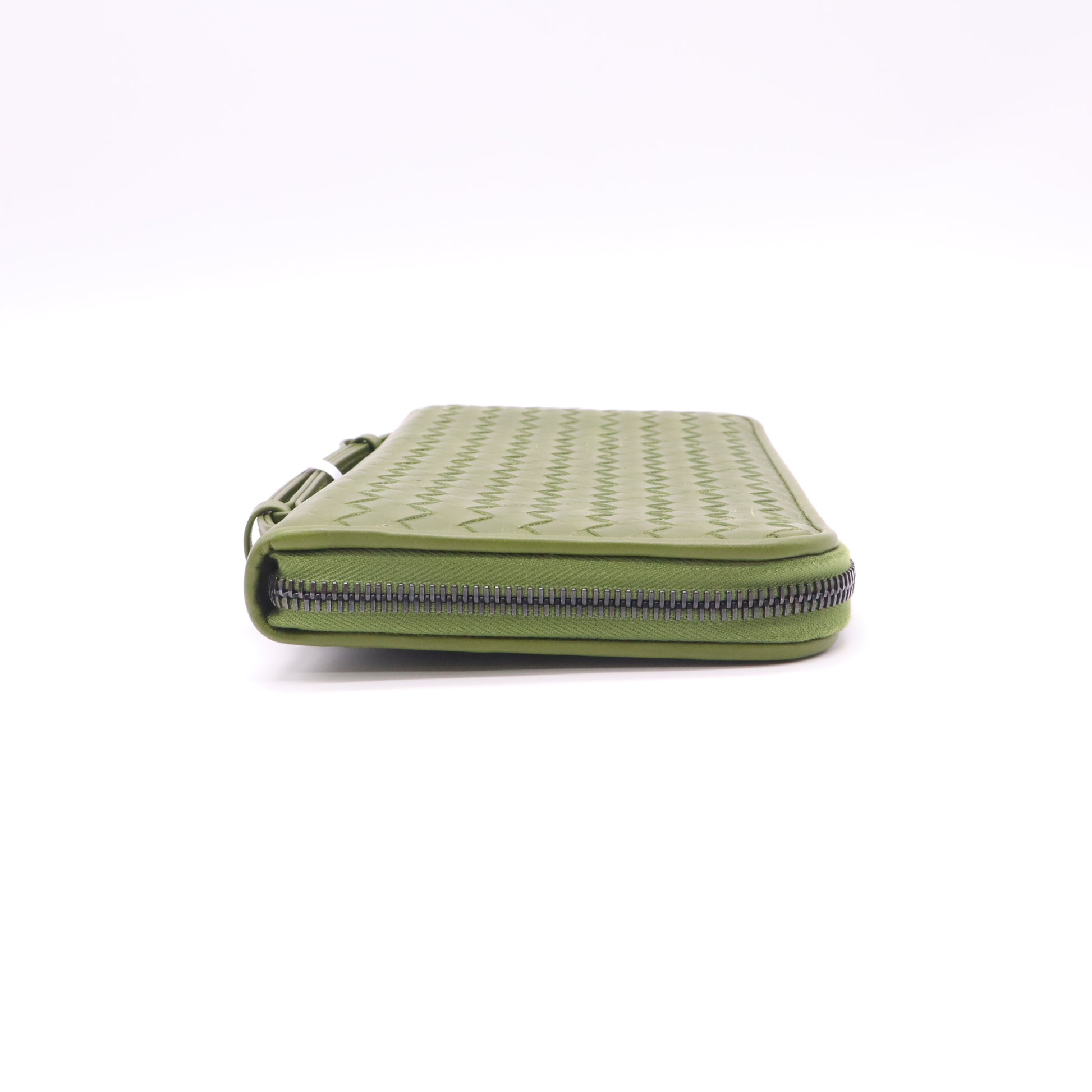 Leather Clutch Men's Green W22664