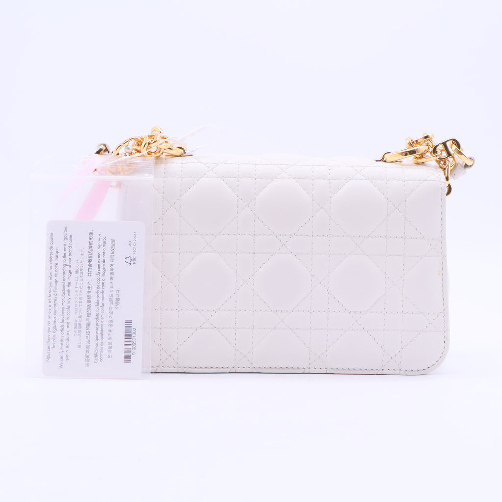 Jolie Top Handle Bag Cannage Quilt Lambskin Mini Twins LDJ2782