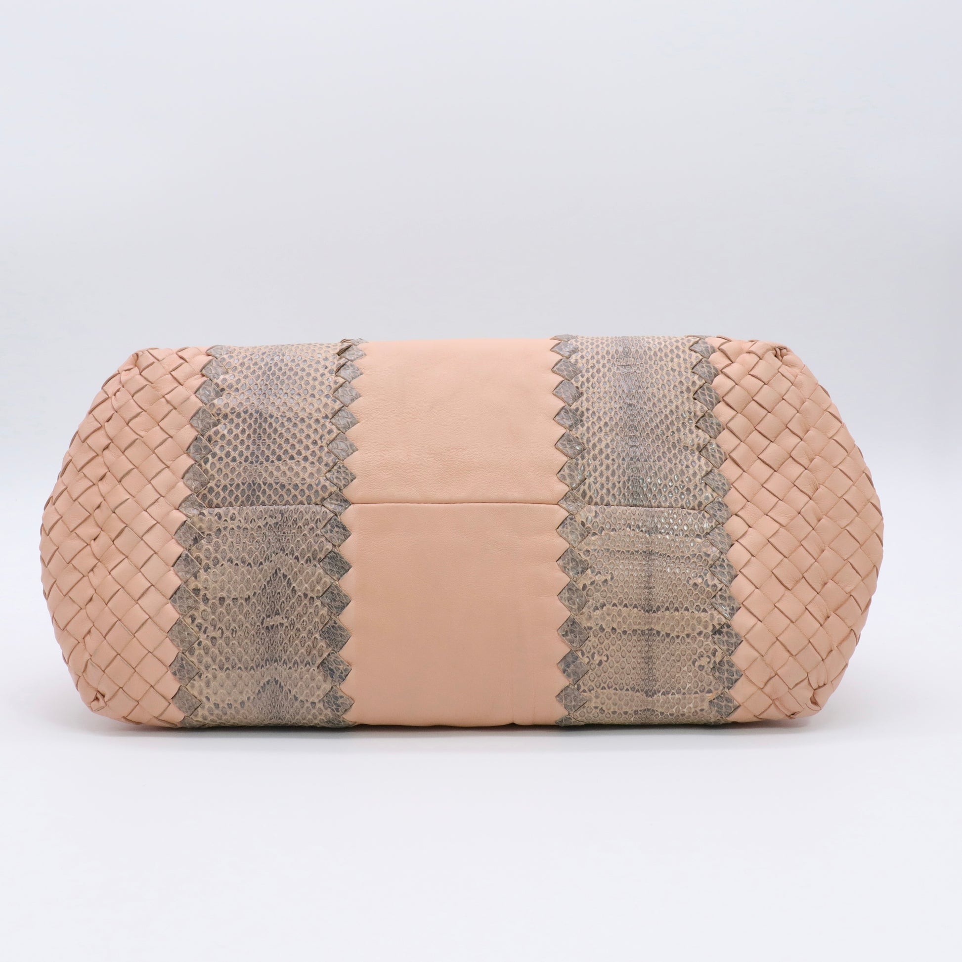 Nappa Intrecciato Ayers Medium Tote Beige twins
