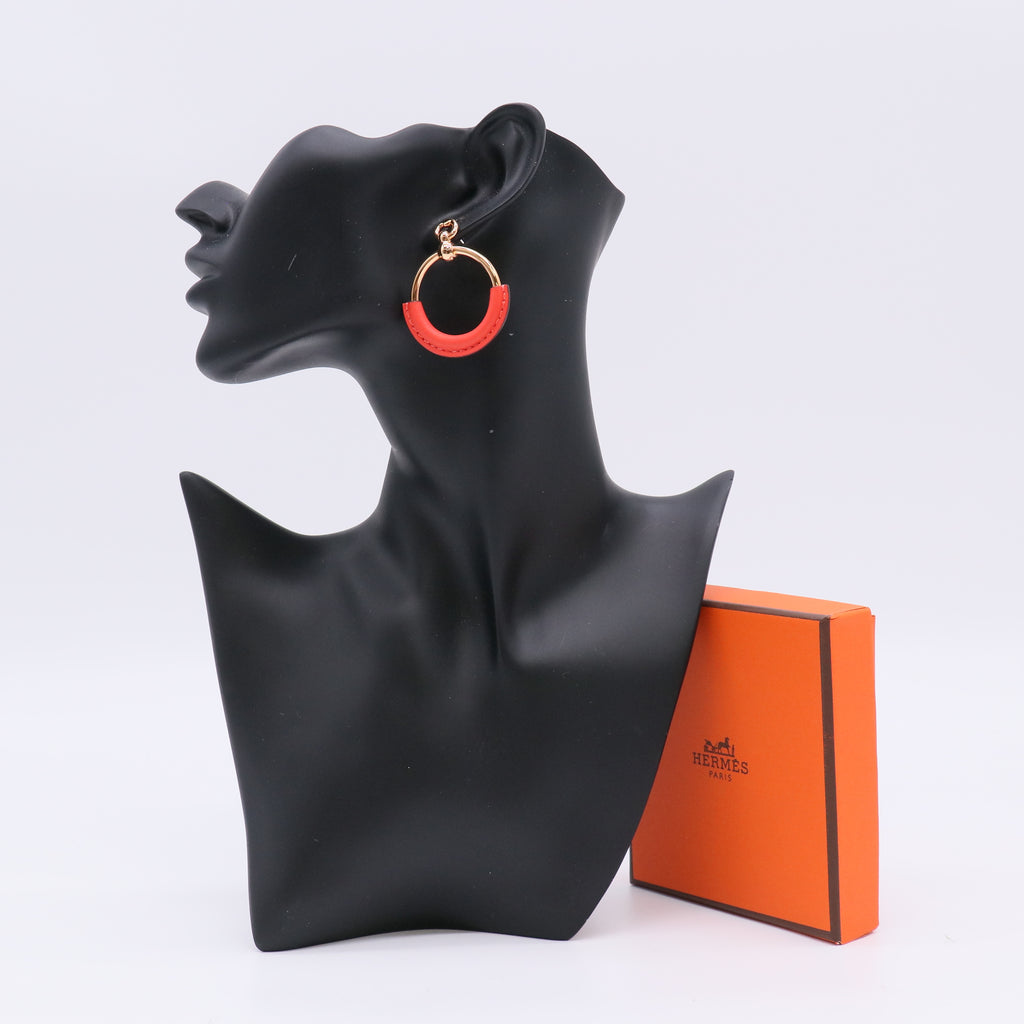 Hermes Loop Earrings twins LDJ4978