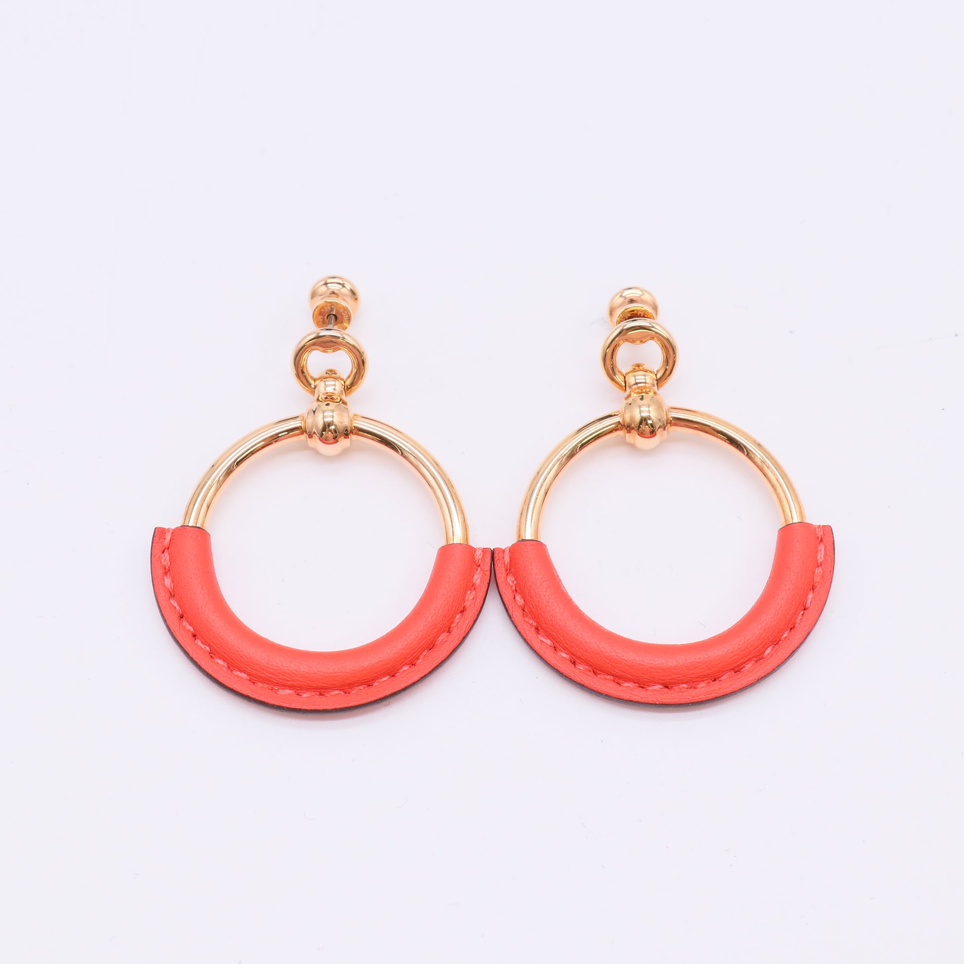 Hermes Loop Earrings twins LDJ4978