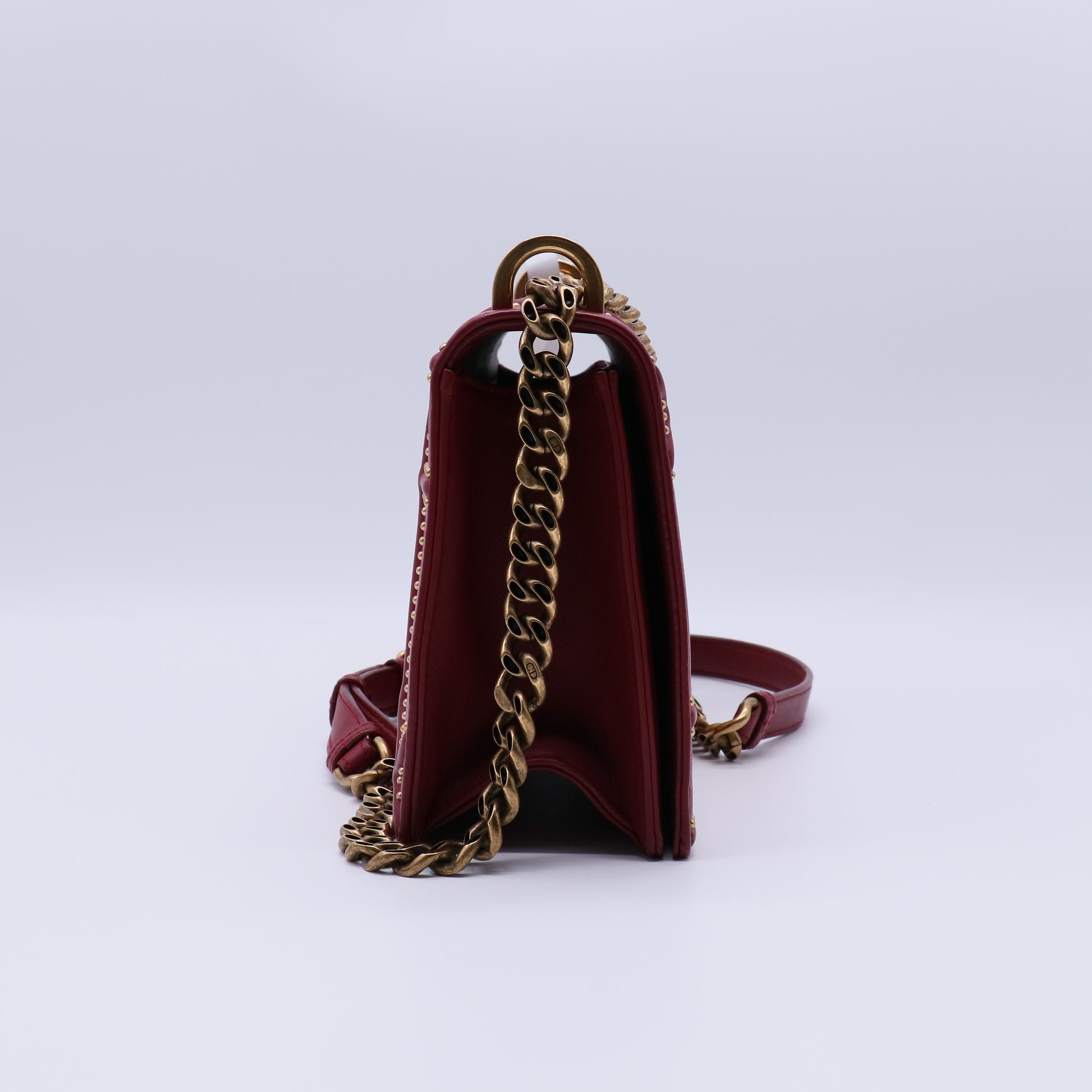 Lambskin Studded Medium Diorama Flap Bag B22190