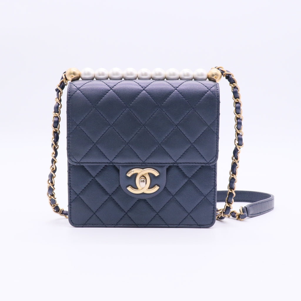 Chanel Mini Chic Pearls Flap Bag J2195 Twins
