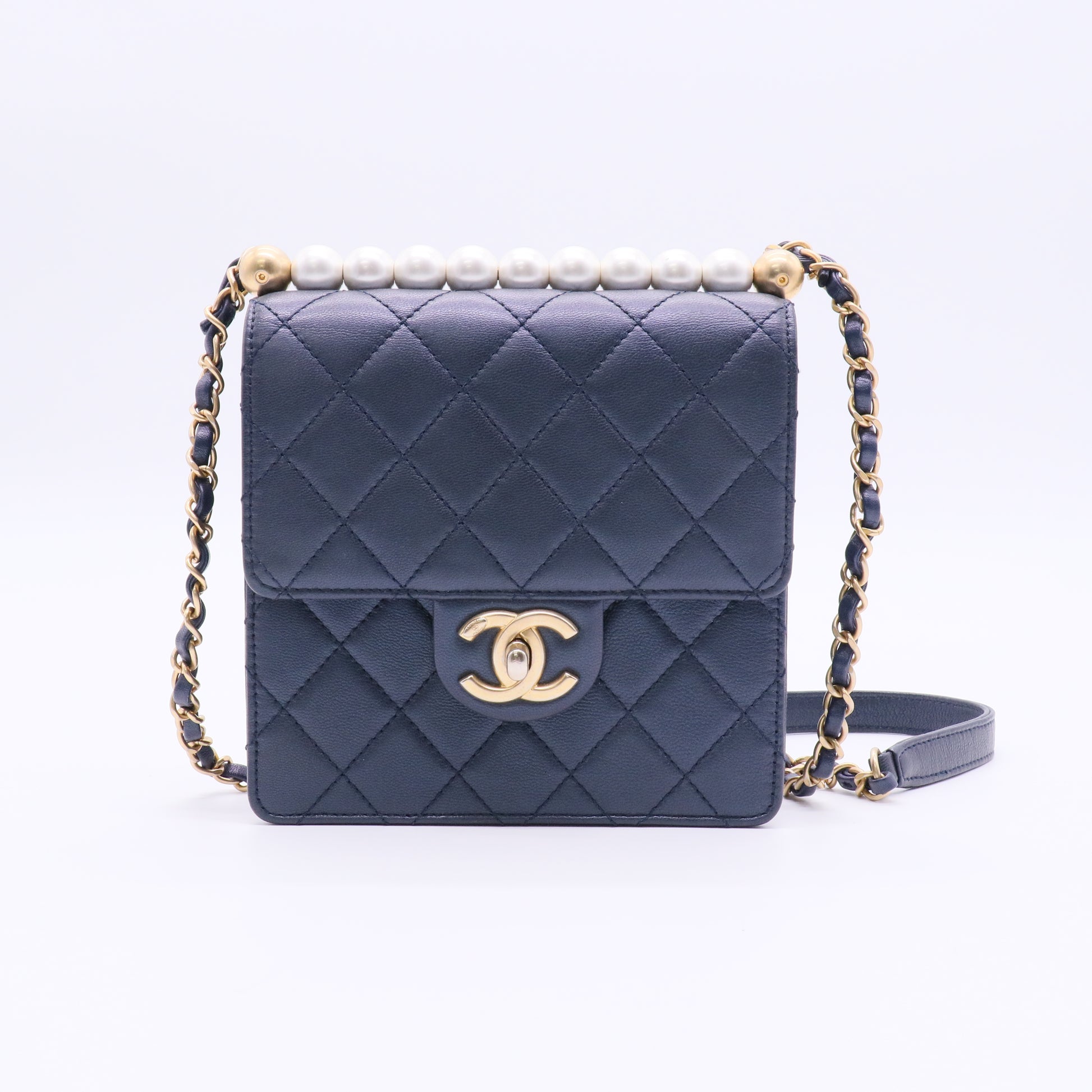 Chanel Mini Chic Pearls Flap Bag J2195 Twins