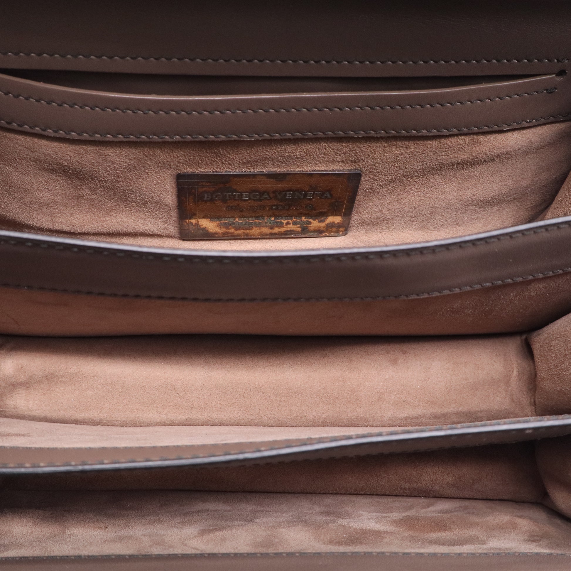 Bottega Veneta City Knot Flap Bag Leather Twins