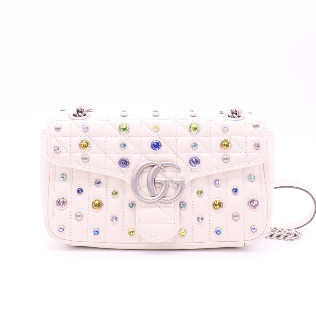 Small GG Marmont Crystal Shoulder Bag twins