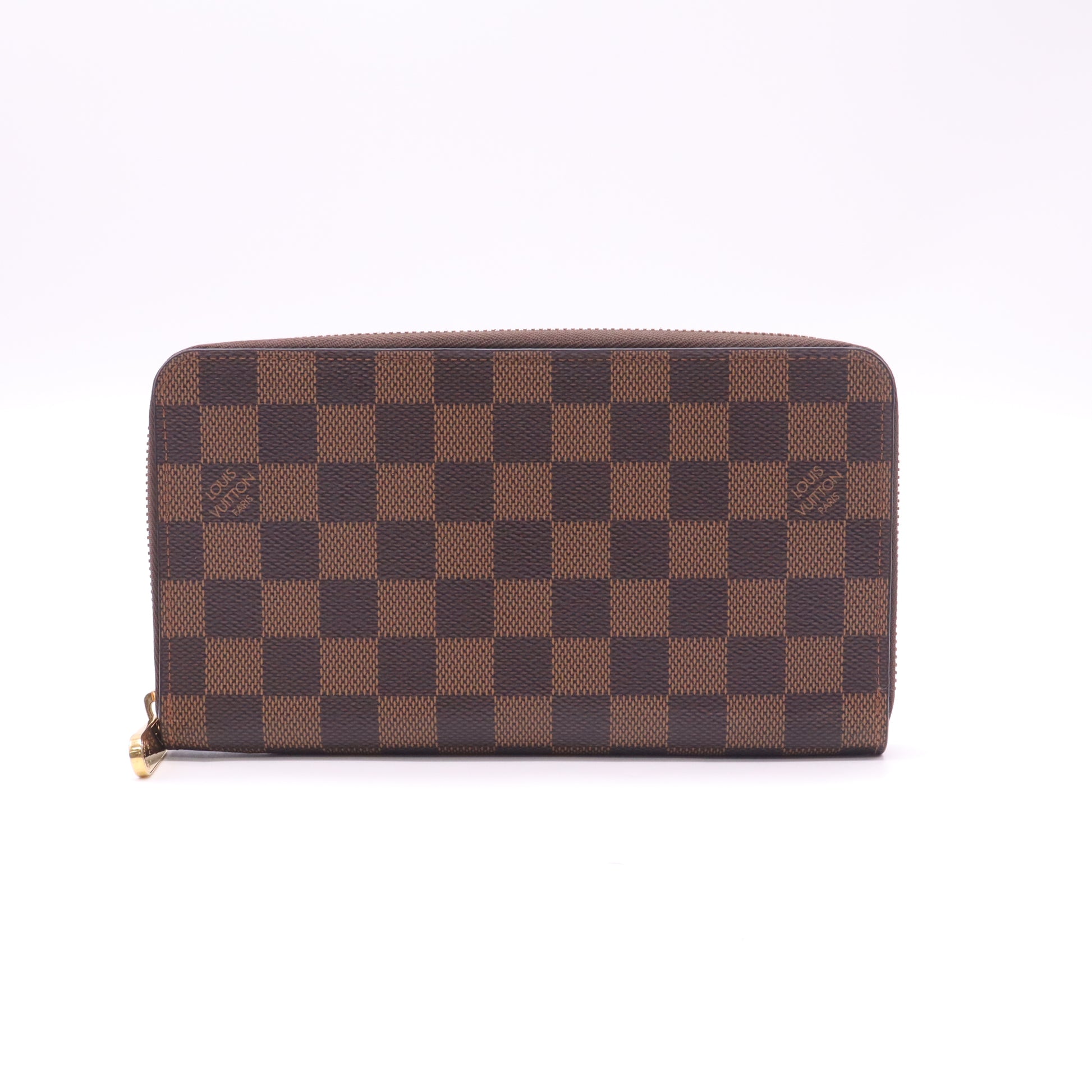 Damier Ebene Zippy Wallet Rose Ballerine W22665