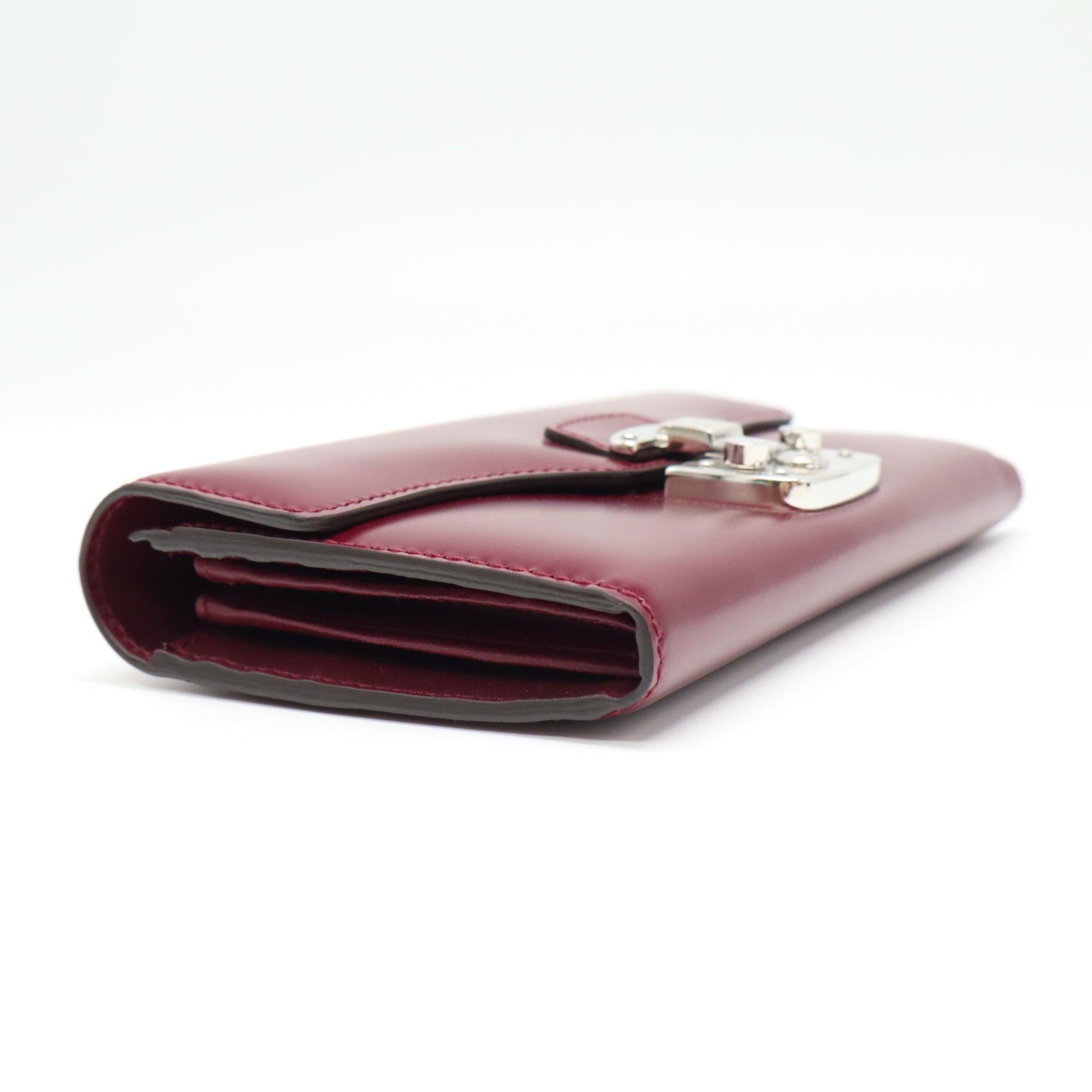Gucci Lady Lock Leather Flap Wallet W21745