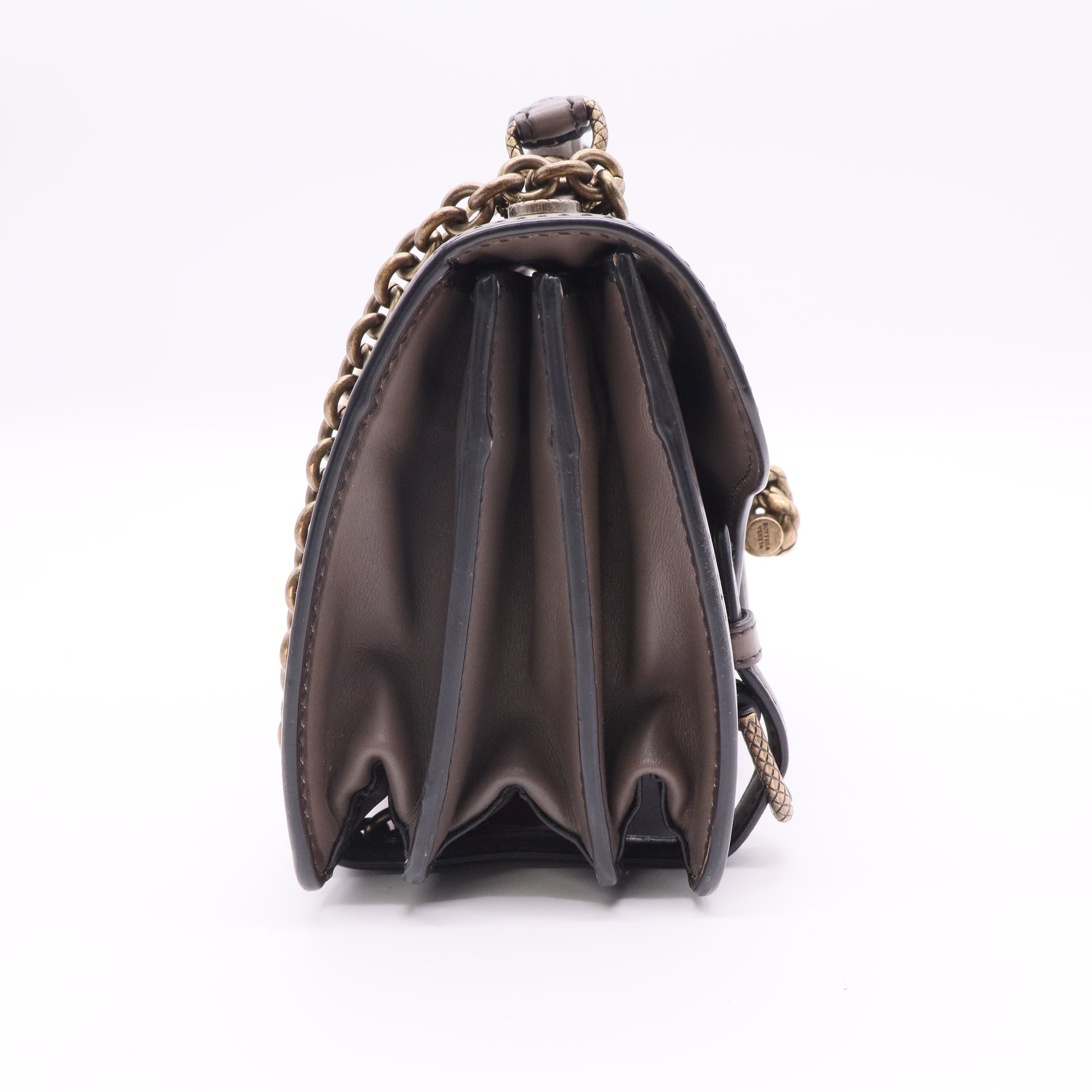 Bottega Veneta City Knot Flap Bag Leather Twins