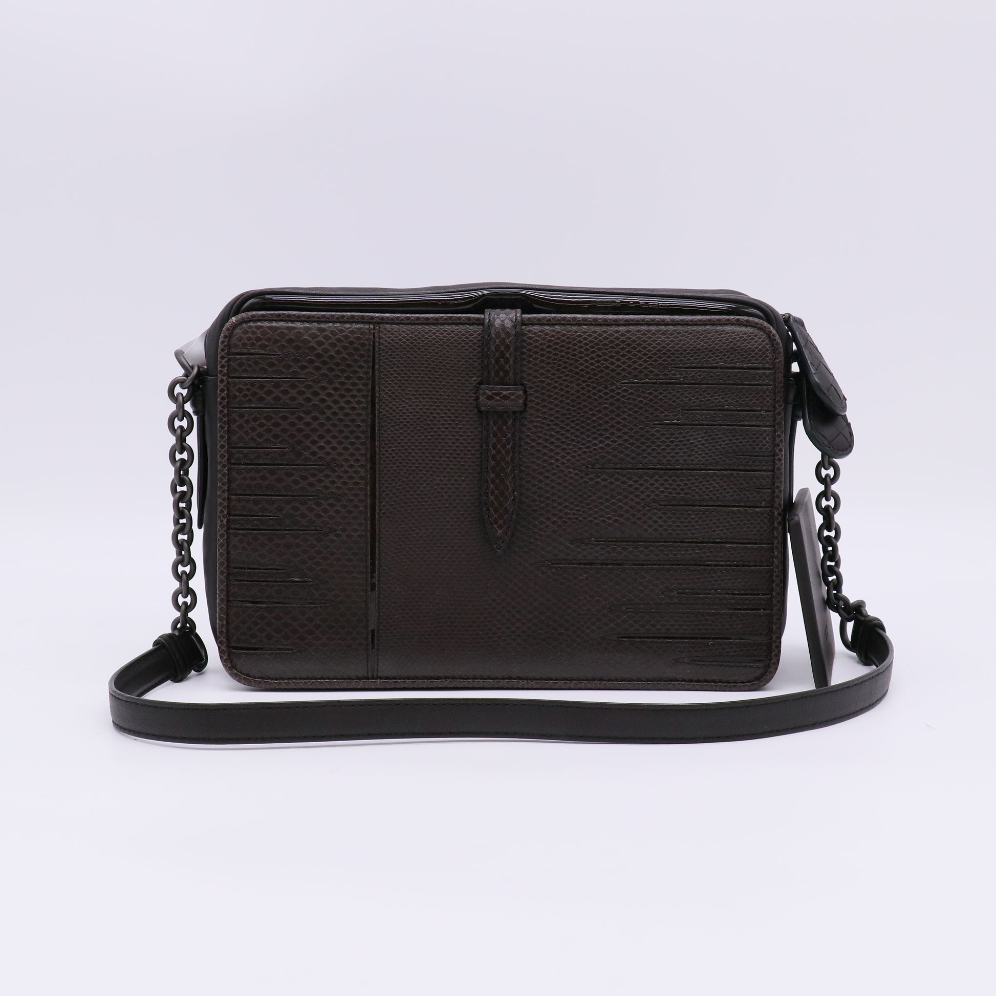 Bottega Veneta Ayers-Trimmed Karung Shoulder Bag twins W22584