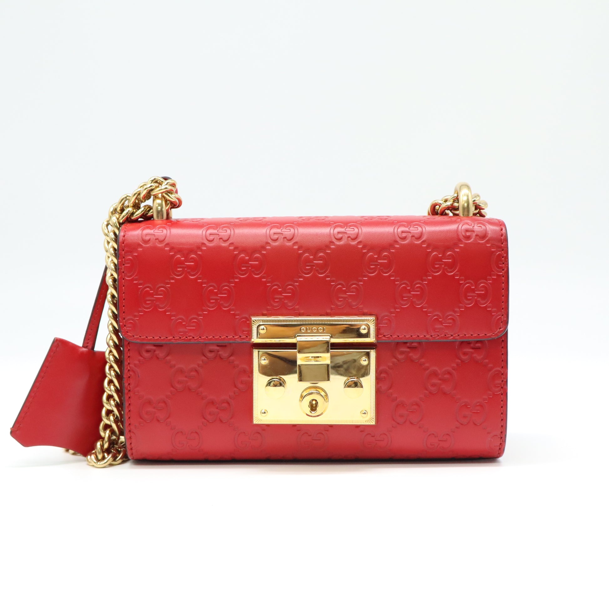 Padlock Shoulder Bag Guccissima Leather Small B22211