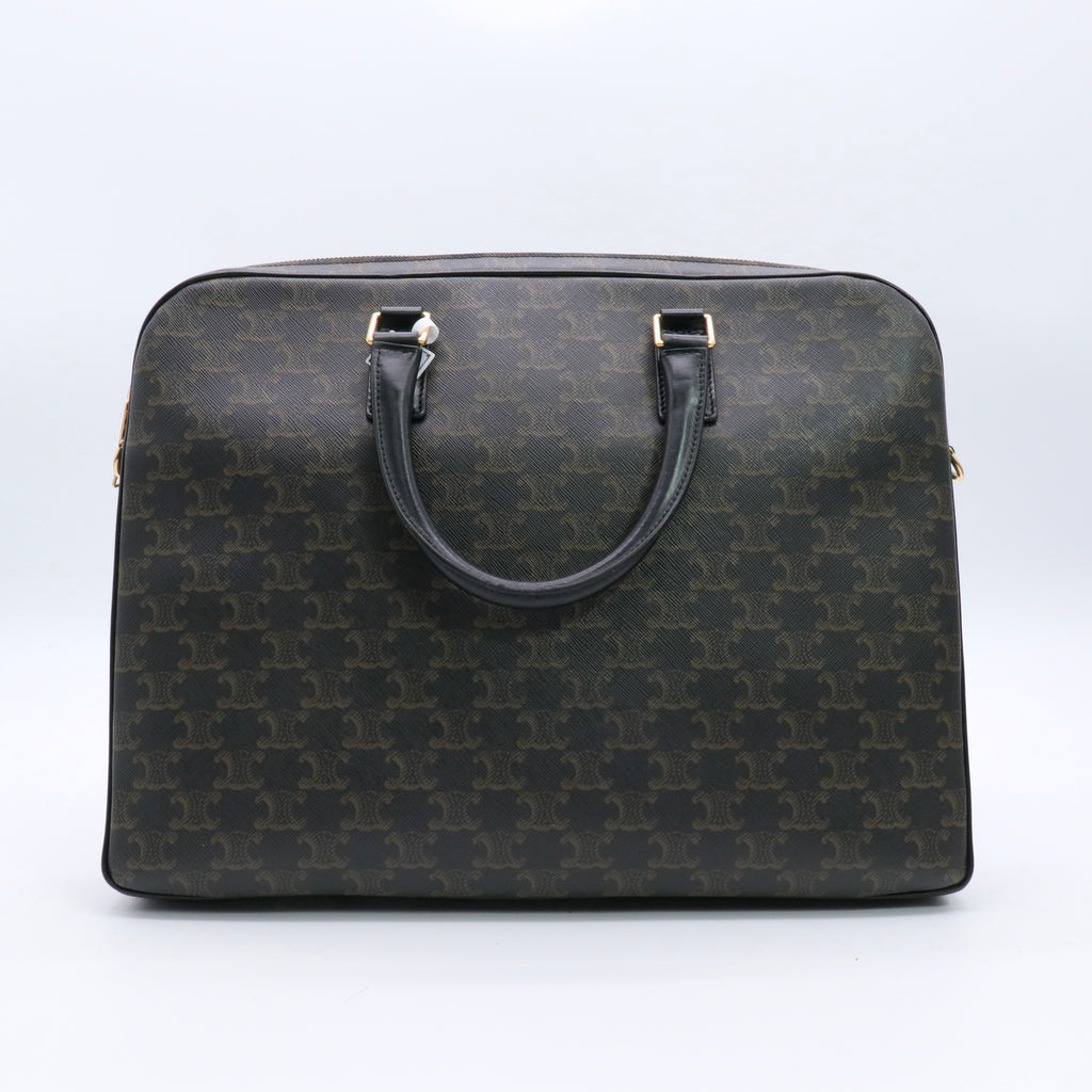 Business bag briefcase Brown Black twins