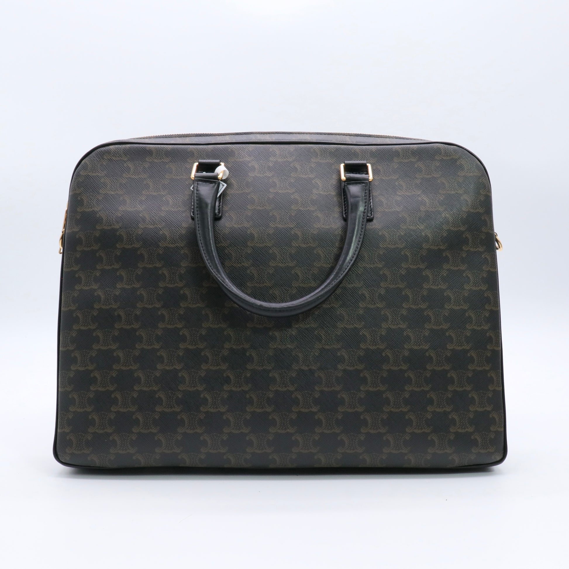 Business bag briefcase Brown Black twins