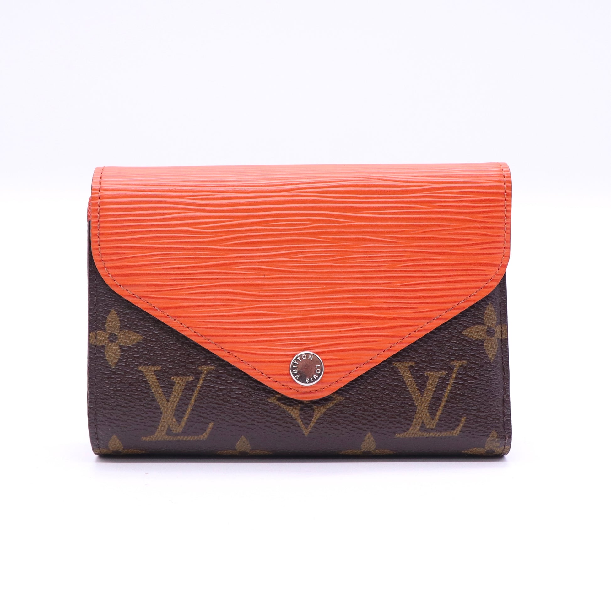 Epi Leather and Monogram Canvas Compact Wallet Twins LDJ3619