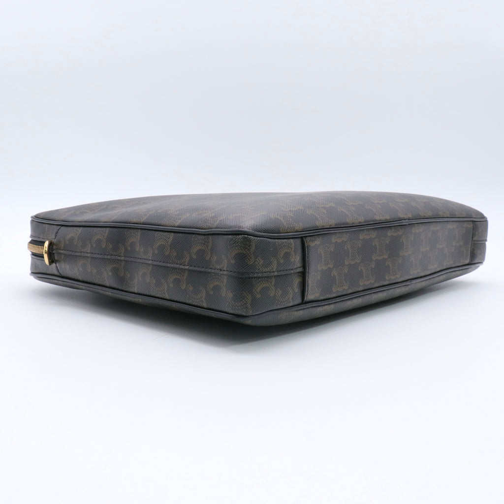 Business bag briefcase Brown Black twins