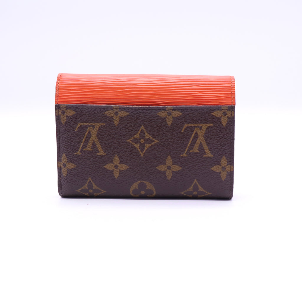 Epi Leather and Monogram Canvas Compact Wallet Twins LDJ3619