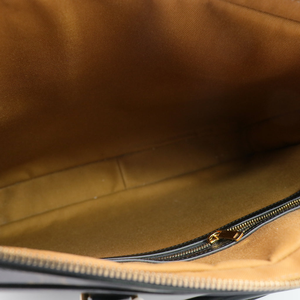 Business bag briefcase Brown Black twins