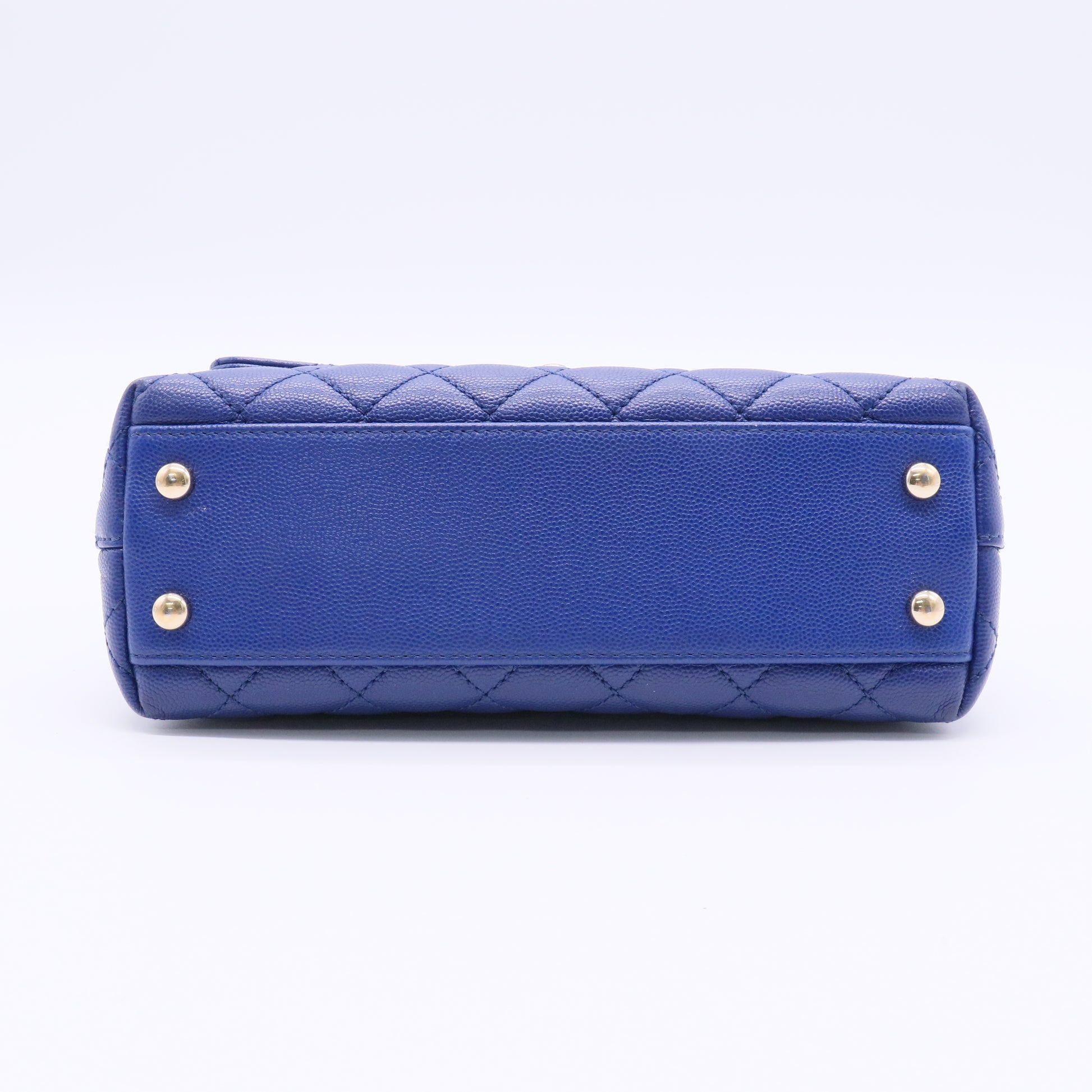 Chanel Coco Top Handle Bag Quilted Caviar Mini J2198 Twins
