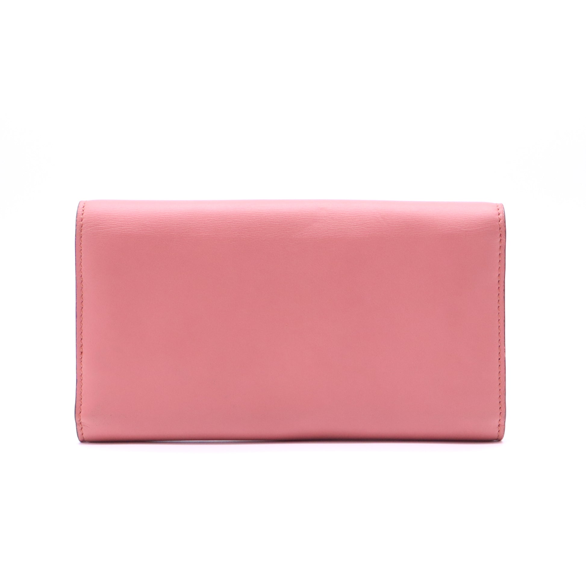 Light Purple Leather Interlocking GG Continental Wallet W21382