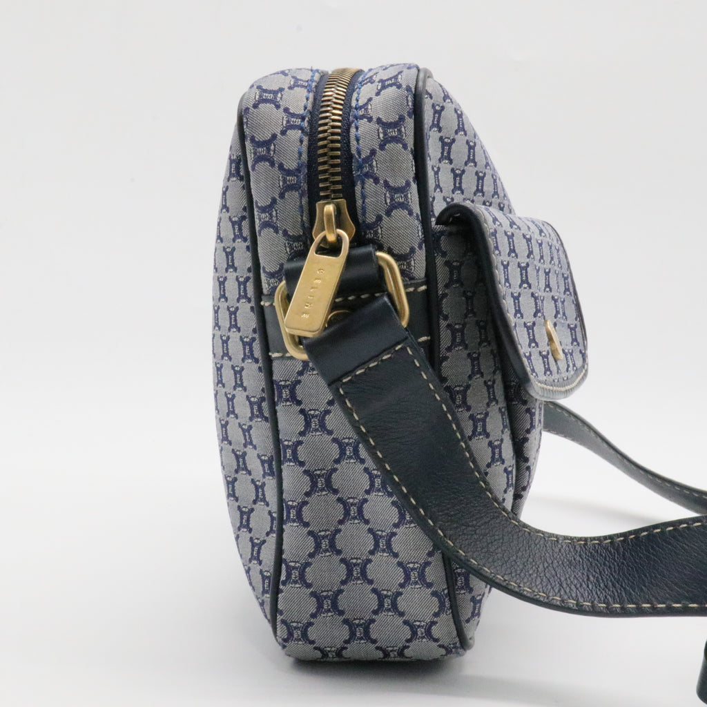 Macadam Canvas Calfskin Crossbody Bag