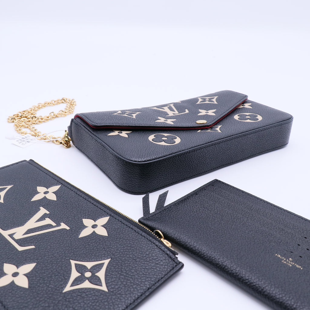 Monogram Empreinte Leather Pochette Felicie Twins LDJ4154