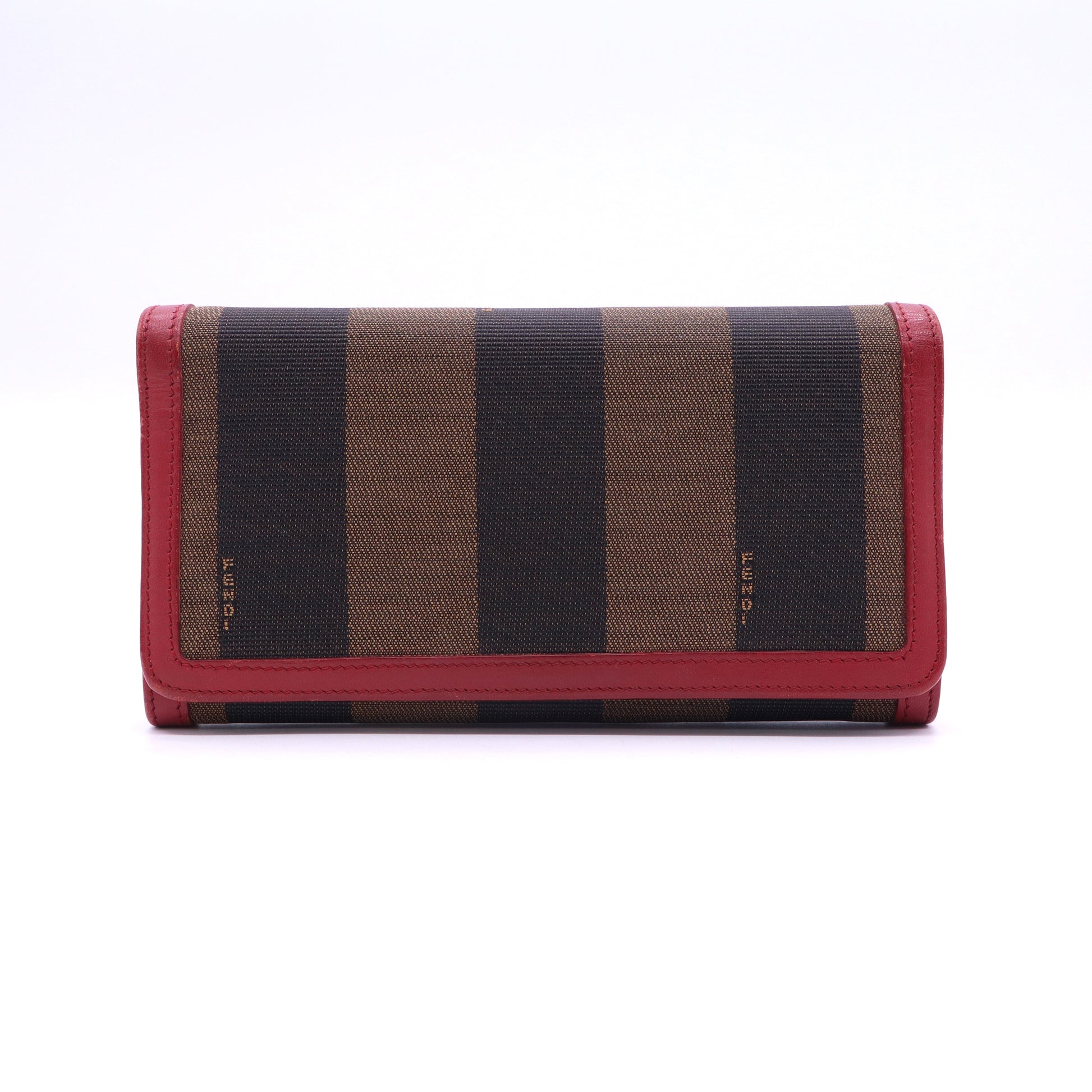 Pequin Canvas and Leather Continental Wallet Twins LDJ3639