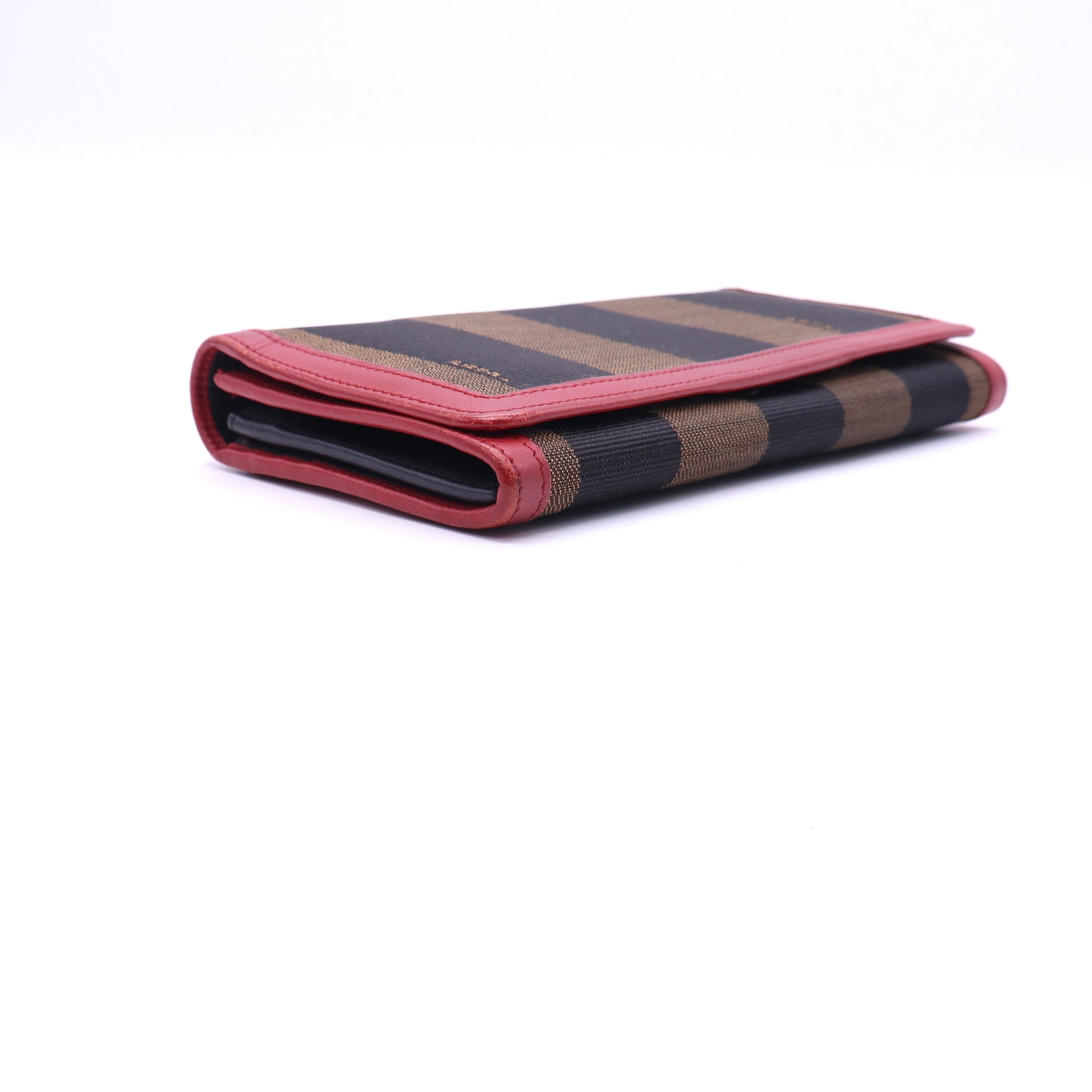 Pequin Canvas and Leather Continental Wallet Twins LDJ3639