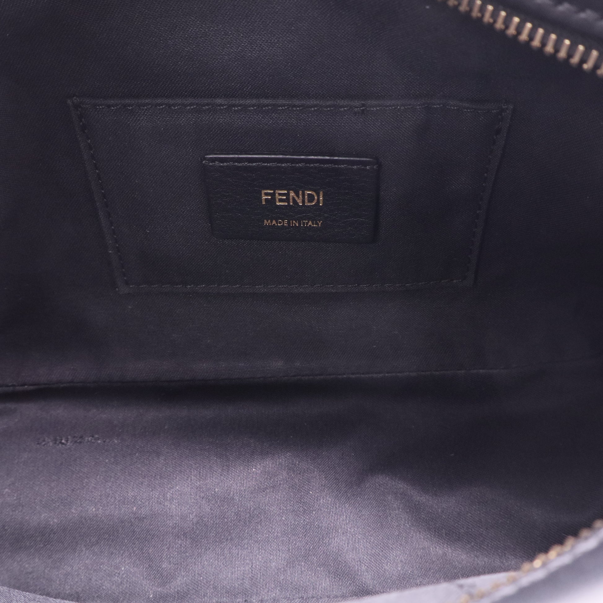 Fendi FF Logo Stamp Camera Bag Zucca Coated Canvas Mini twins