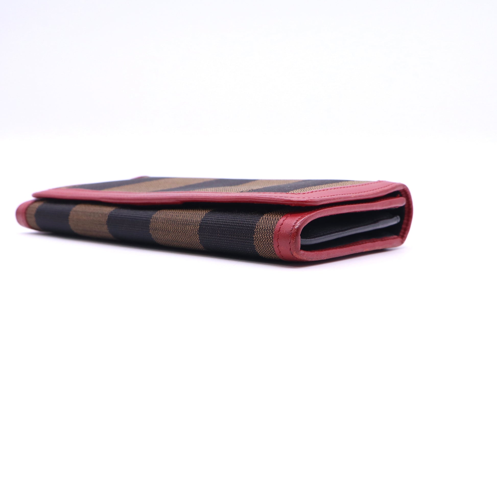 Pequin Canvas and Leather Continental Wallet Twins LDJ3639