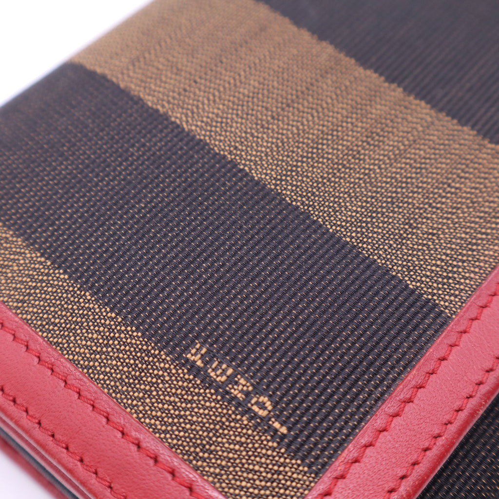 Pequin Canvas and Leather Continental Wallet Twins LDJ3639